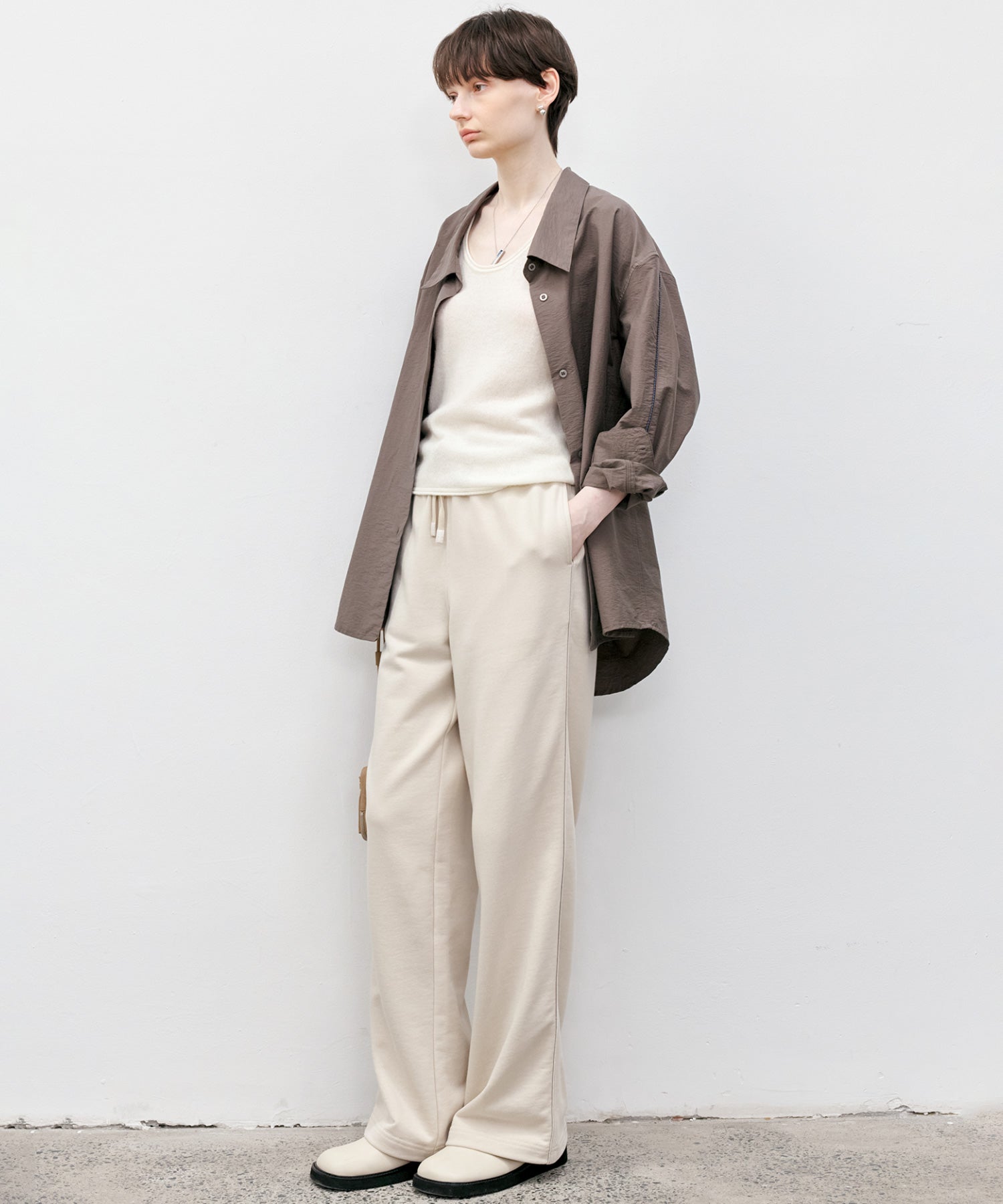 Side Stripe Design Loose Fit Straight Sweatpants