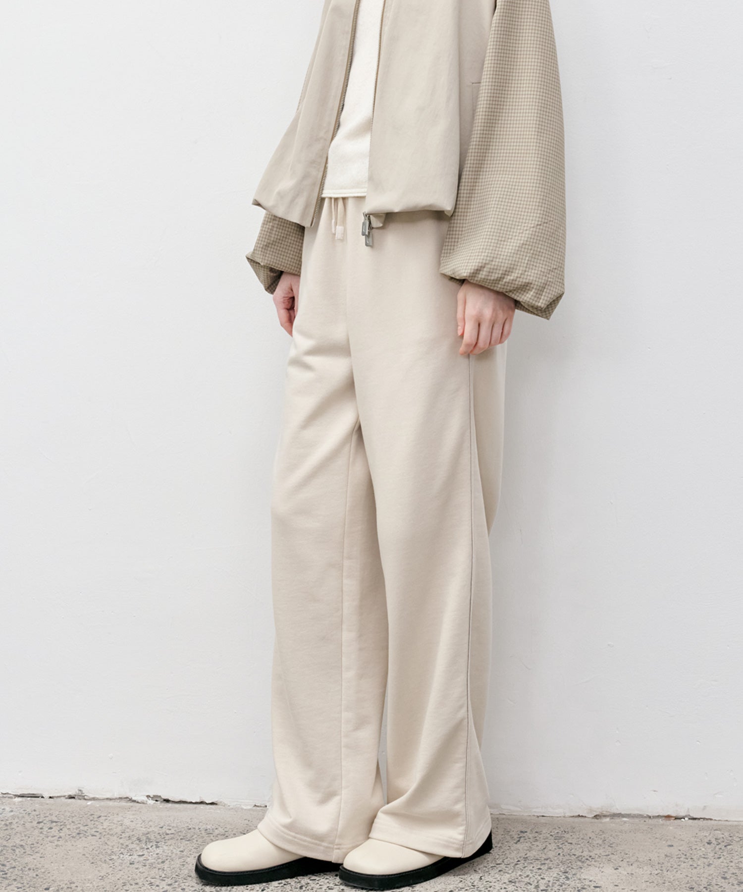 Side Stripe Design Loose Fit Straight Sweatpants