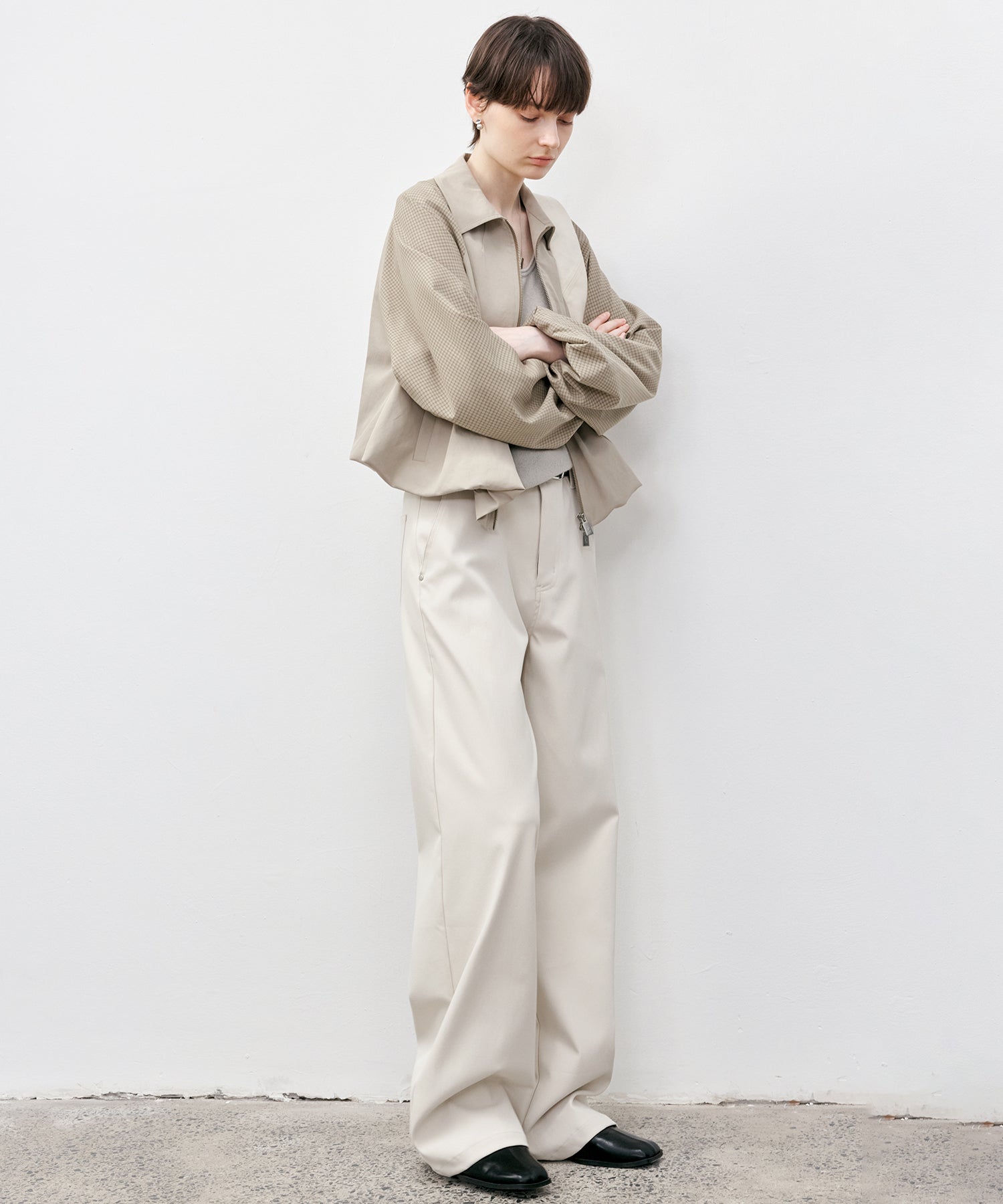 White Straight-Leg Pants