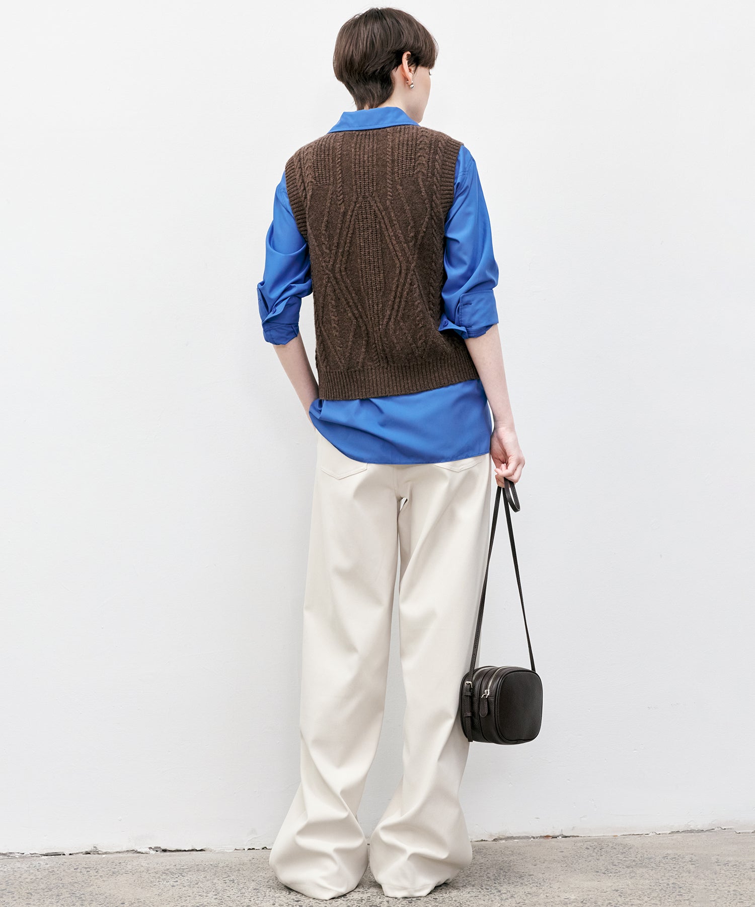 White Straight-Leg Pants