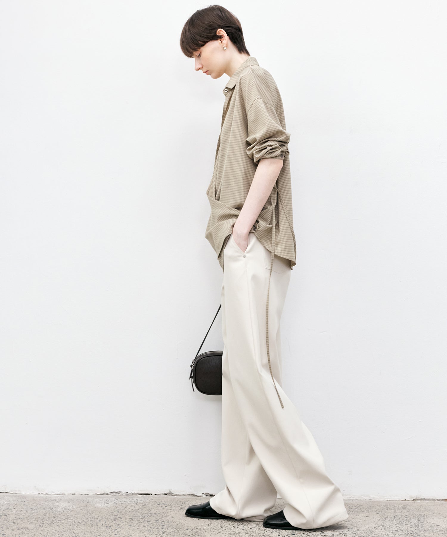White Straight-Leg Pants