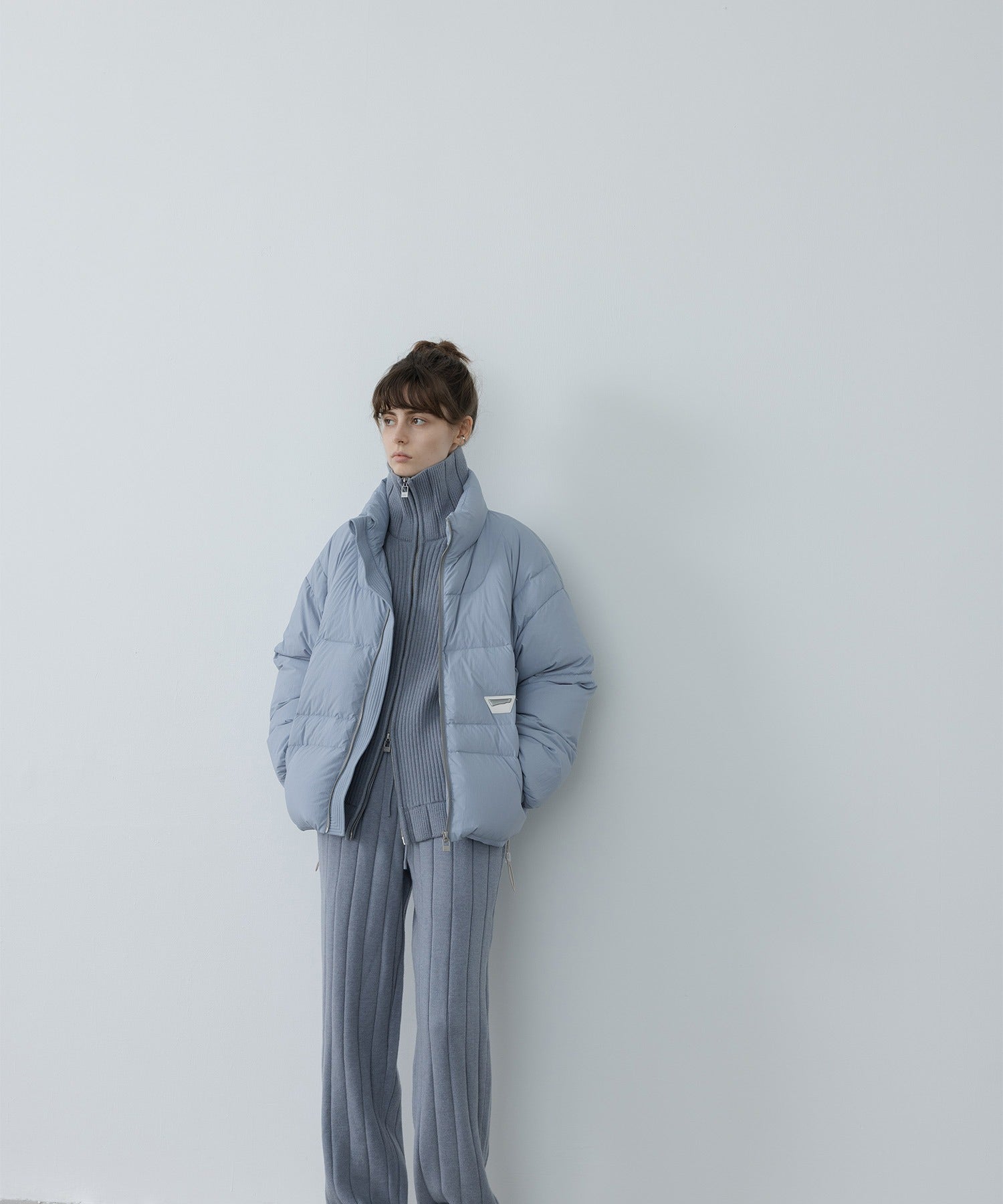Wide Rib Knit Pants