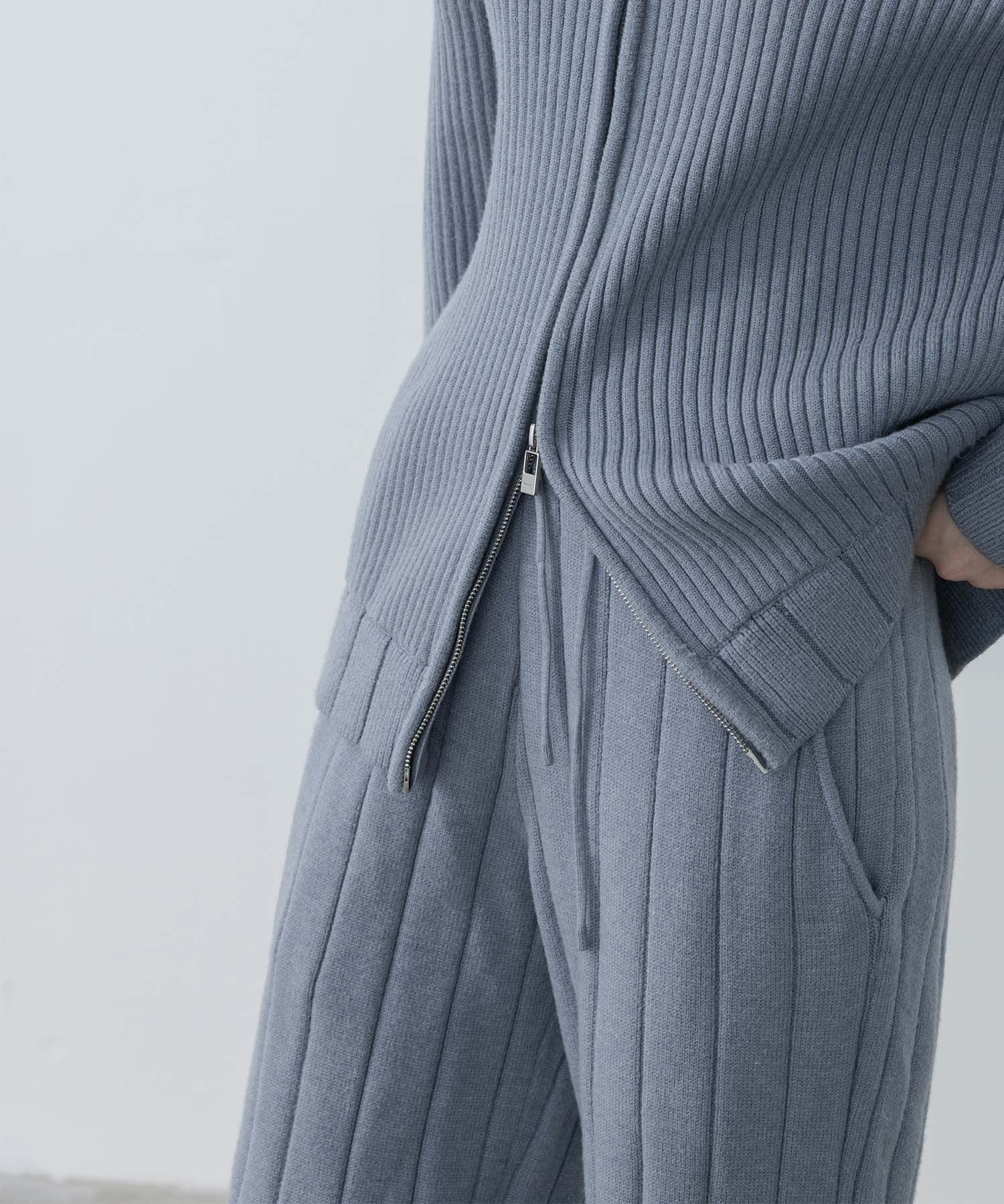 Wide Rib Knit Pants