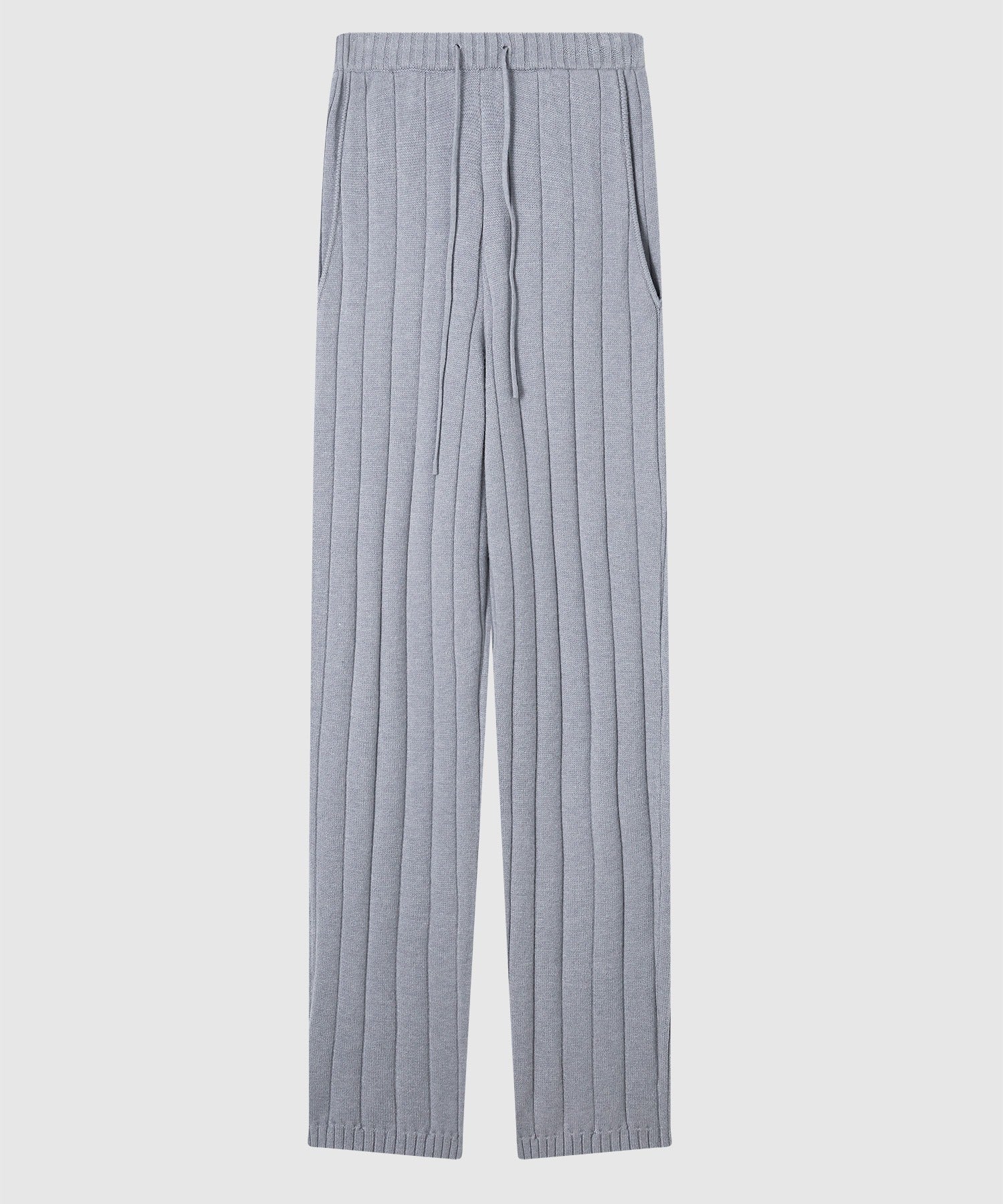 Wide Rib Knit Pants