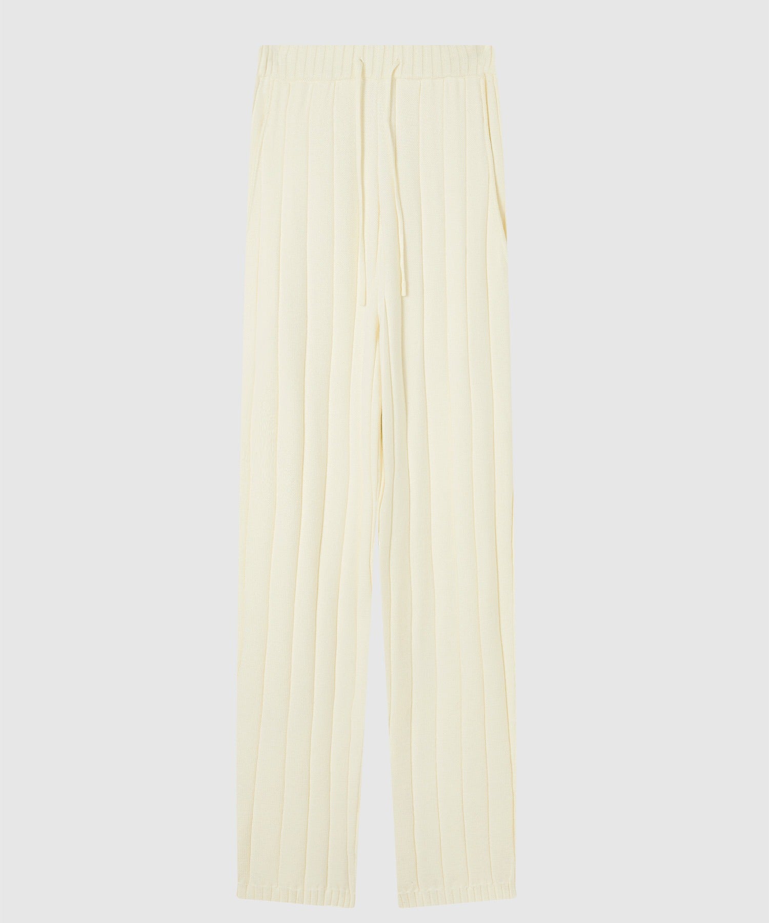 Wide Rib Knit Pants
