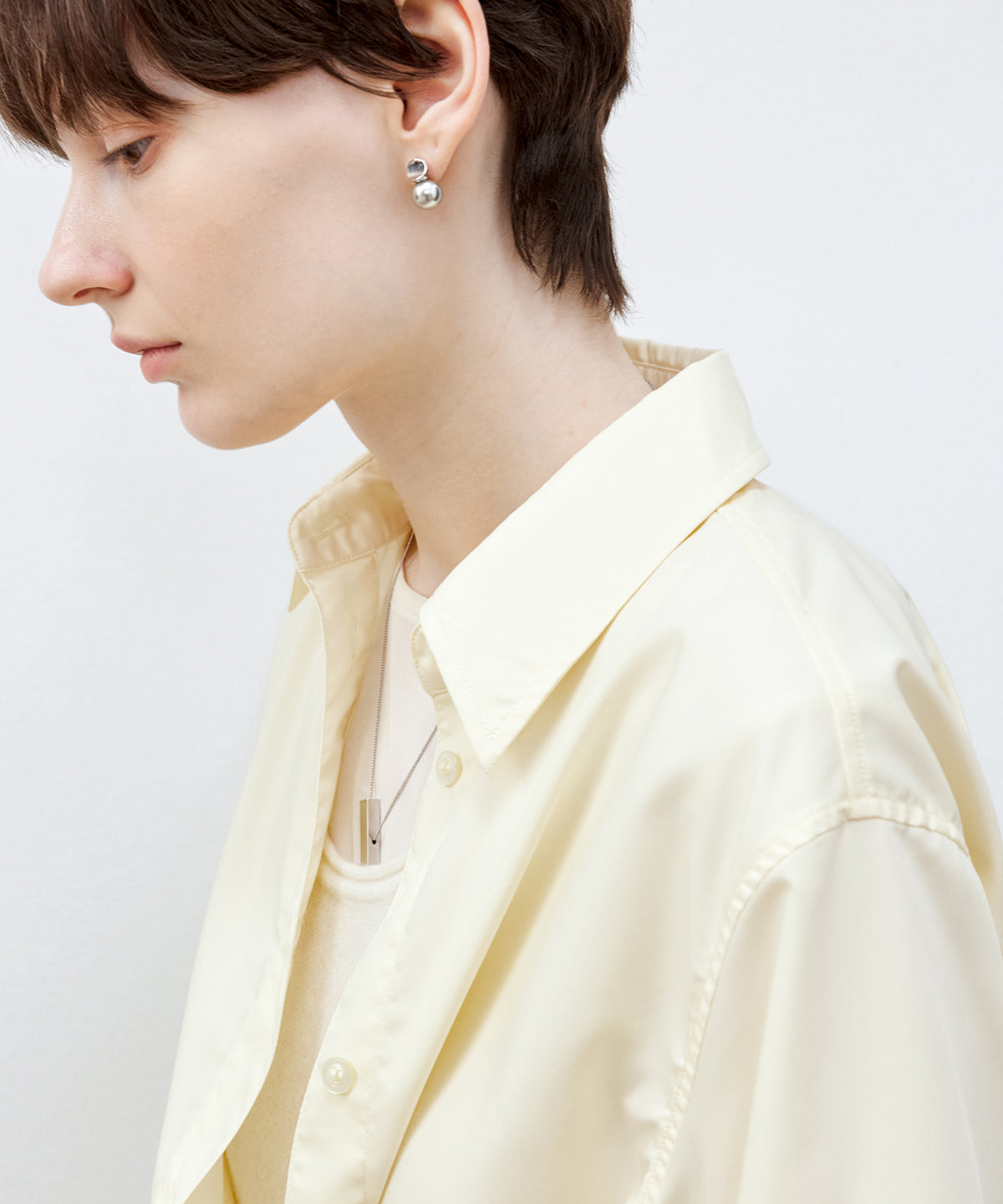 Multi-Way Oversized Collar Shirt