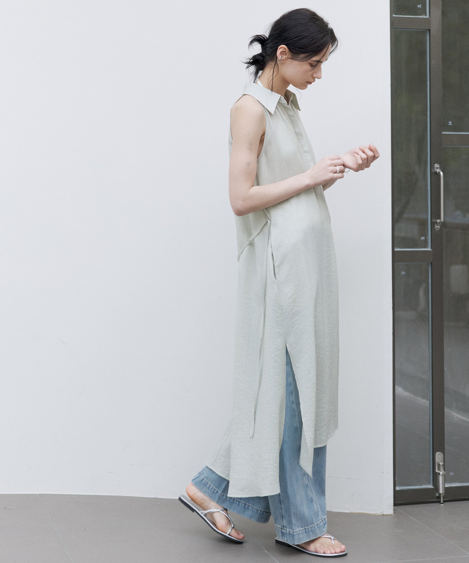 American Sleeve Layered Tunic Dress