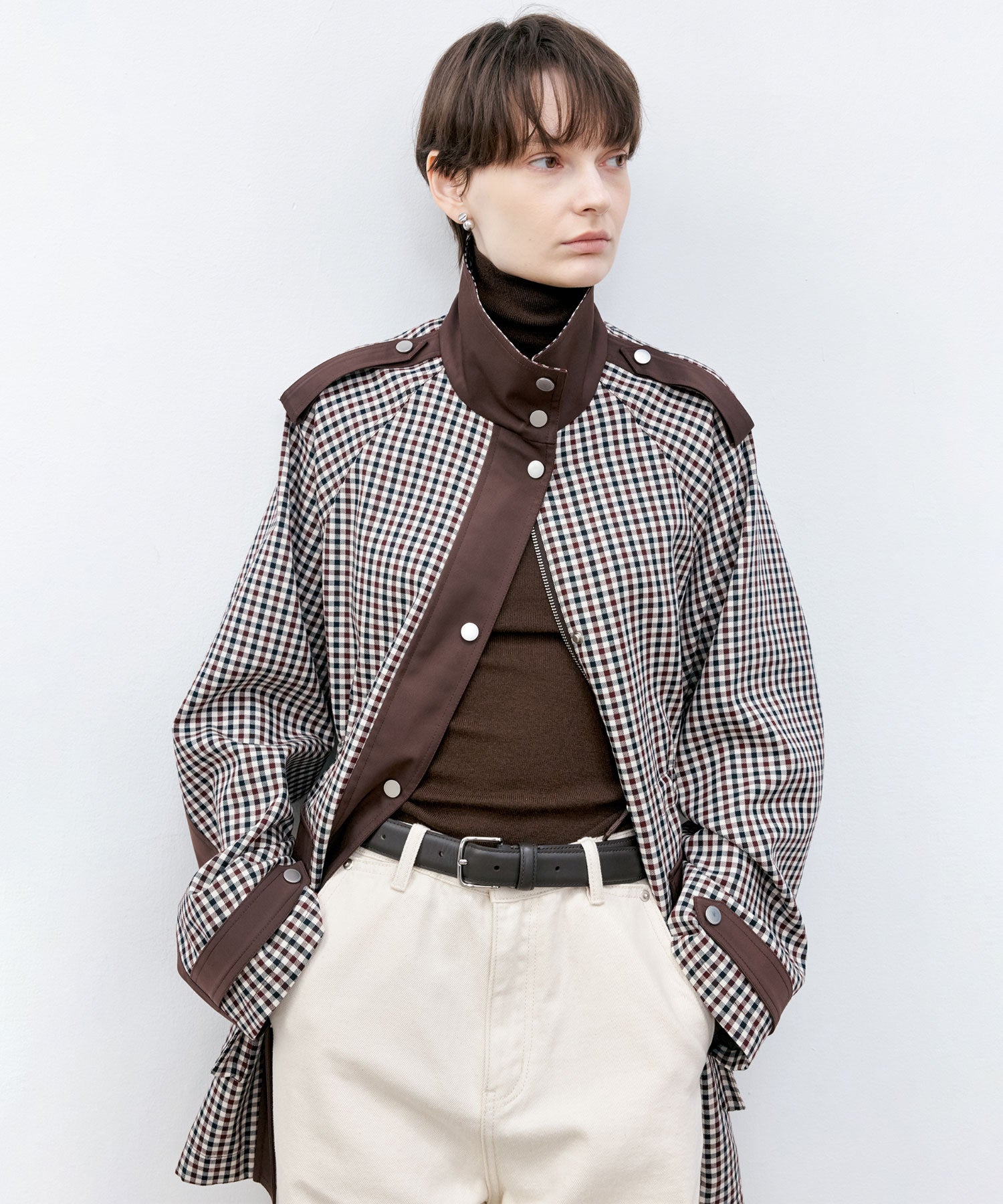 Check Pattern Hunting Jacket