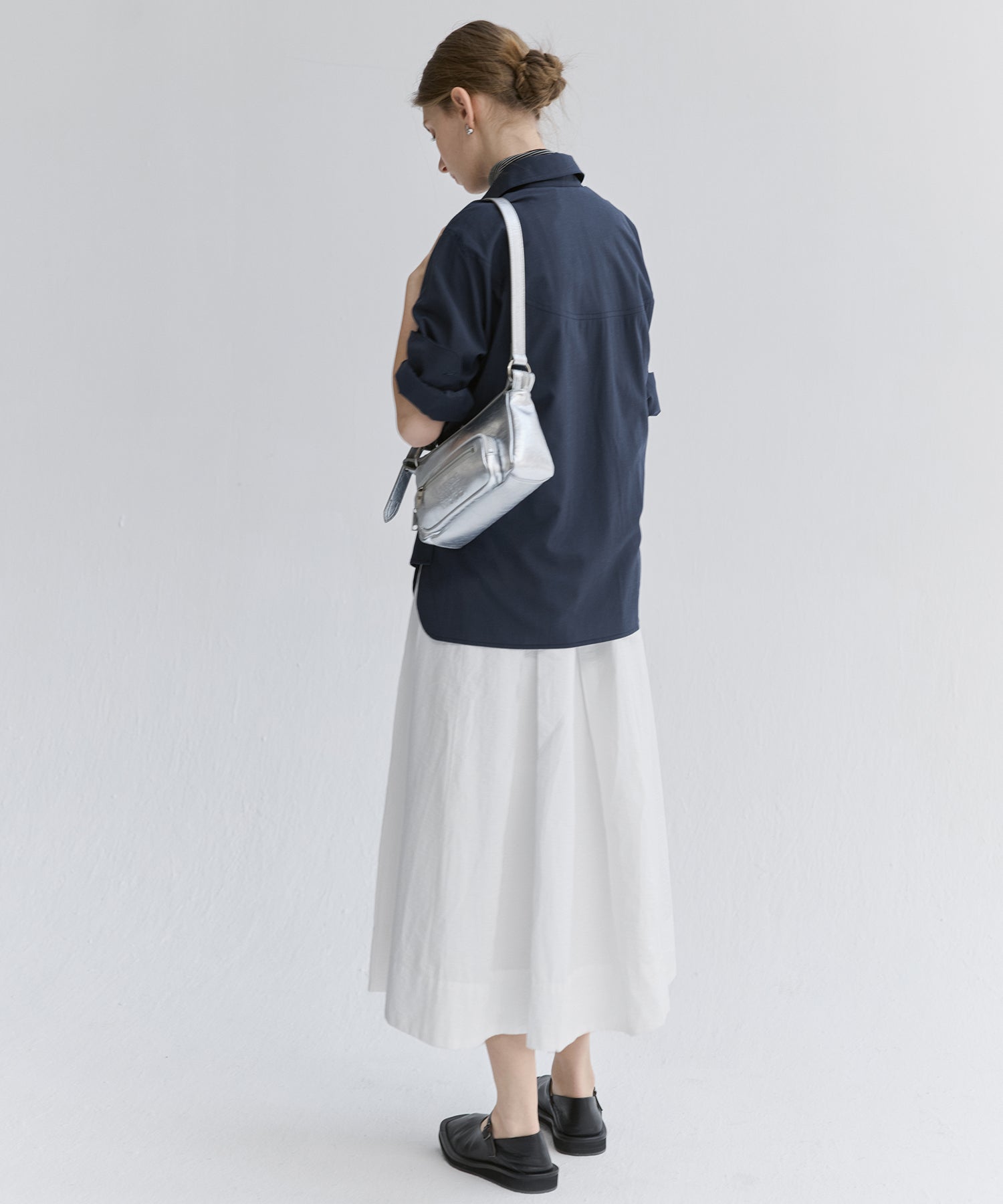 Tucked Sleeveless Long Dress