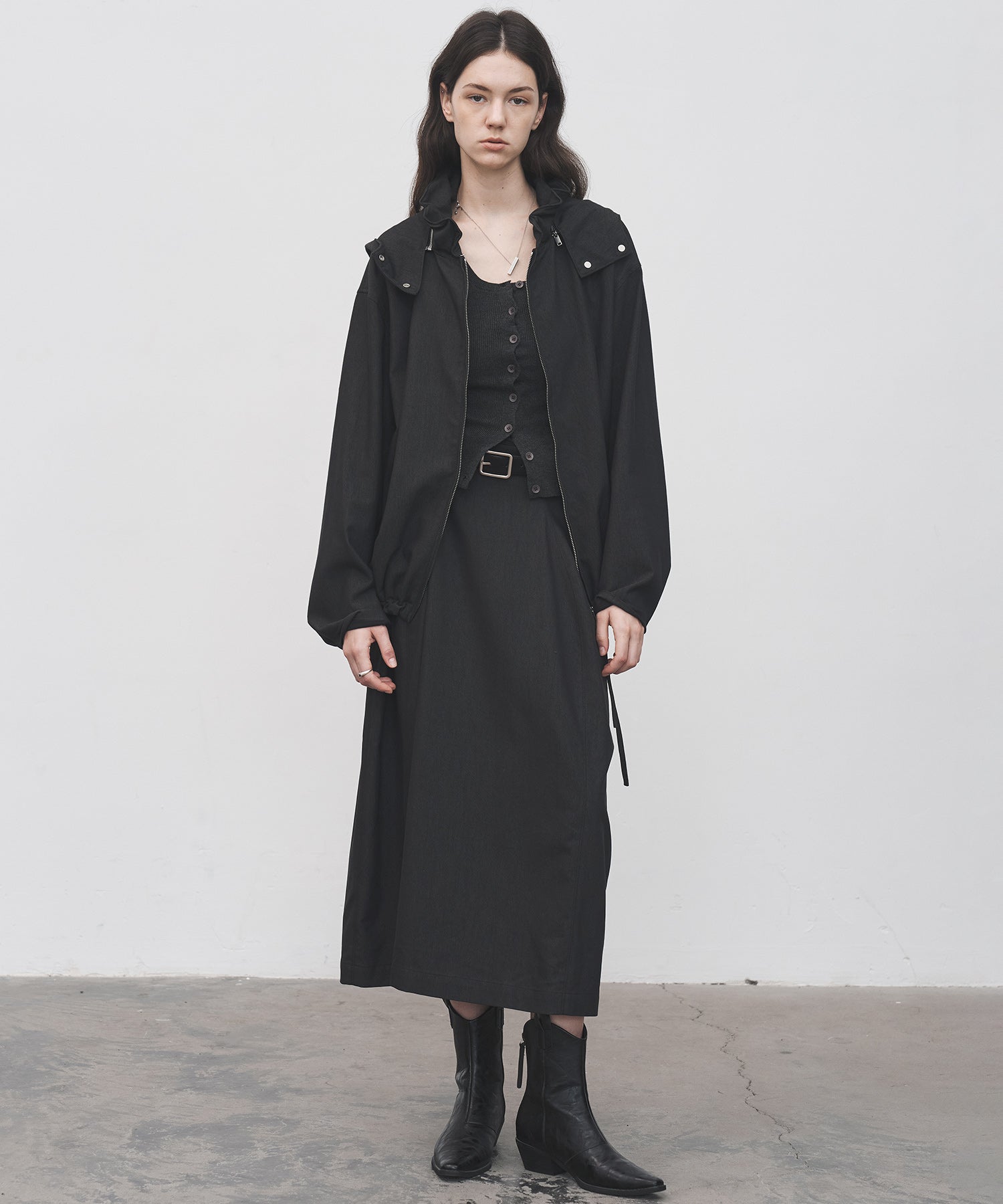 High-Waist Cocoon Balloon Skirt