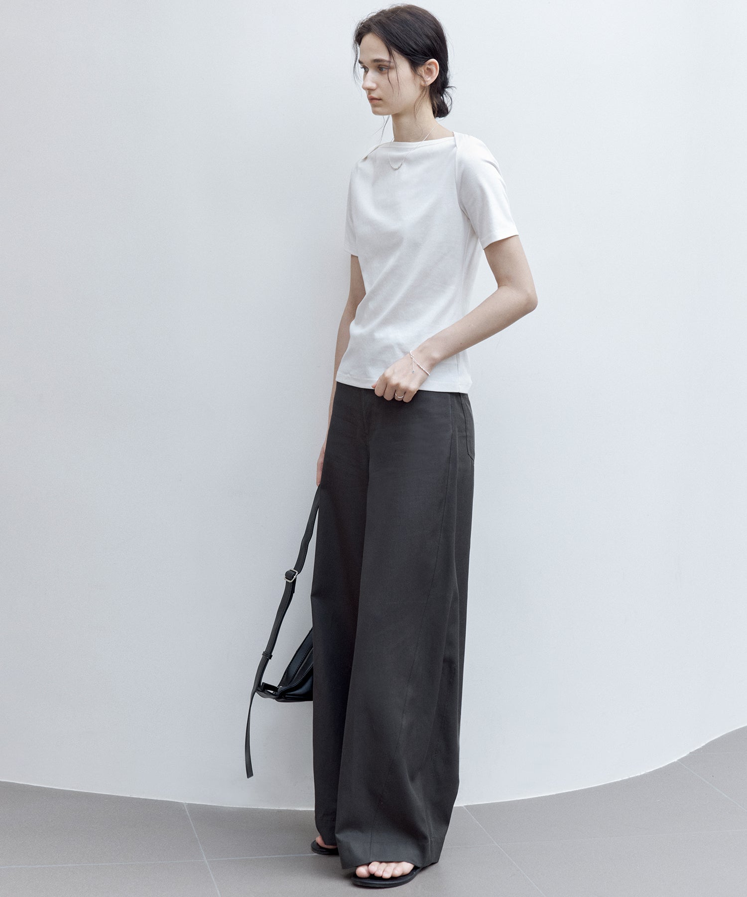 Supima Cotton Boat Neck T-Shirt