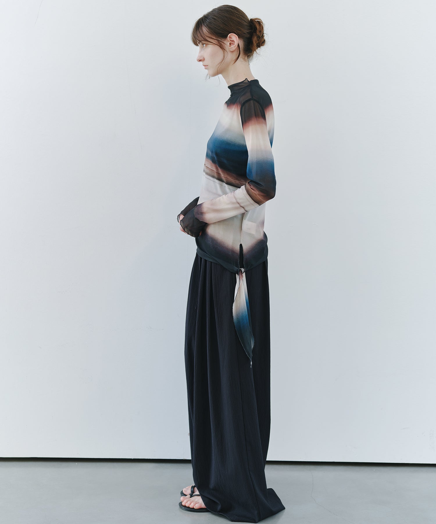 「7月上旬~中旬出荷」Textured Wide Easy Pants