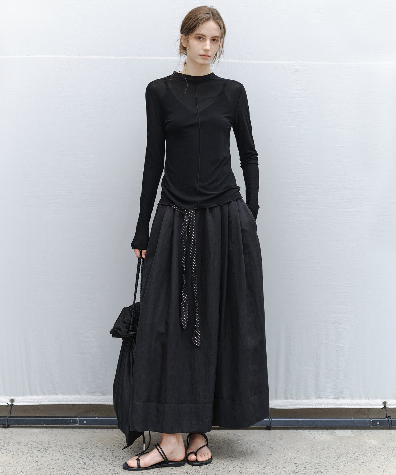 Flared Long Skirt