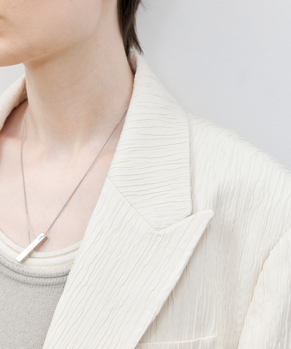 Textured Oversized Tailored Jacket