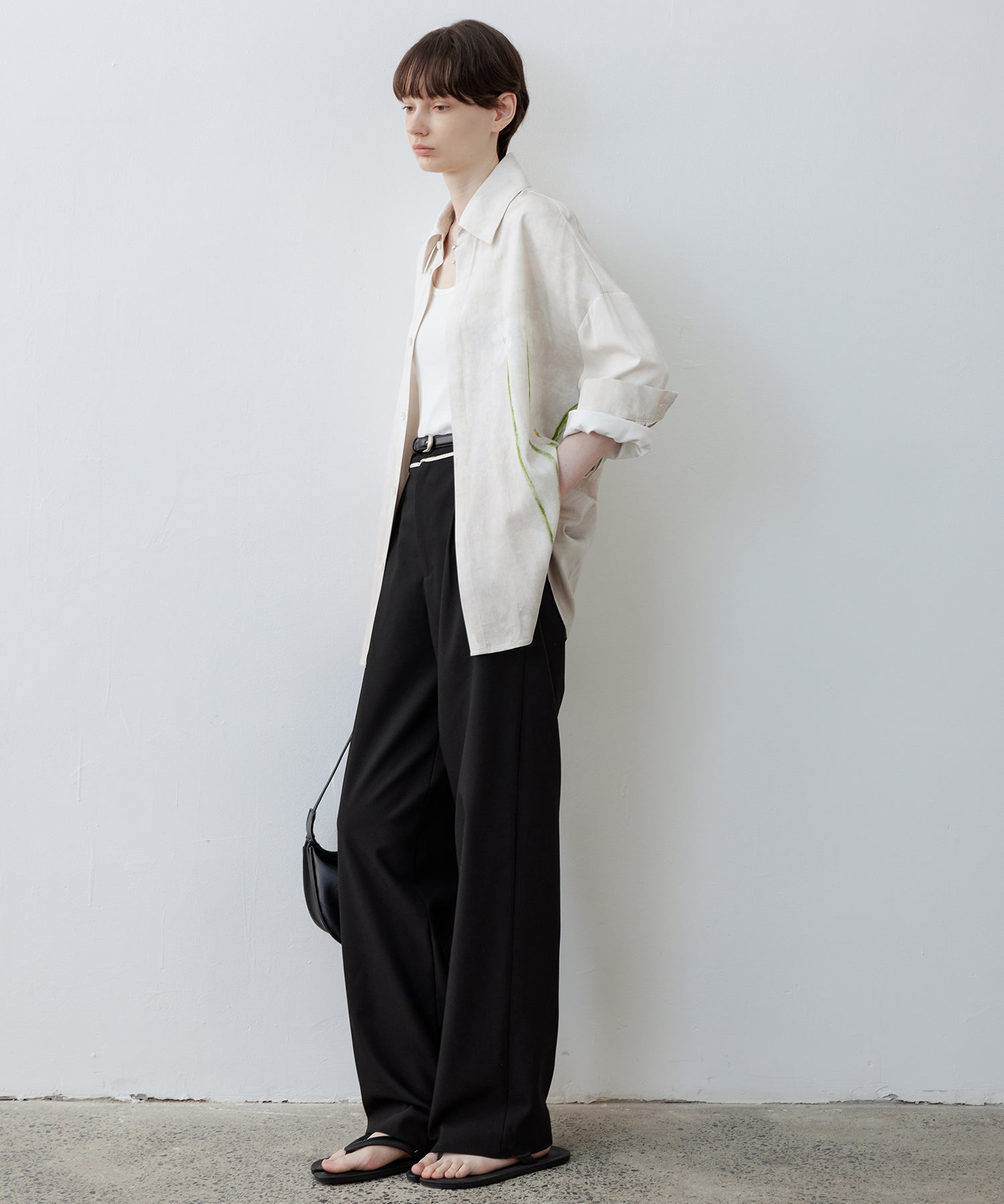 Floral Print Oversized Shirt