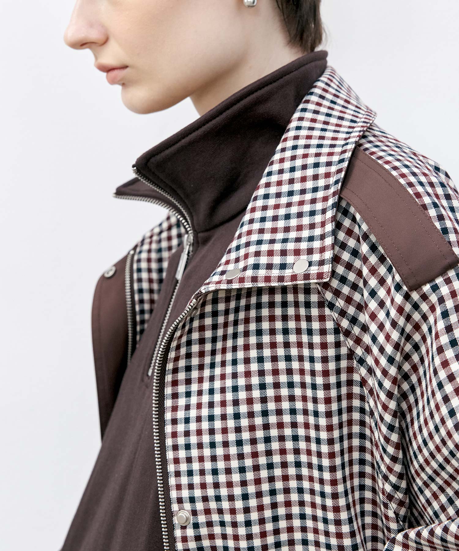 Check Pattern Hunting Jacket
