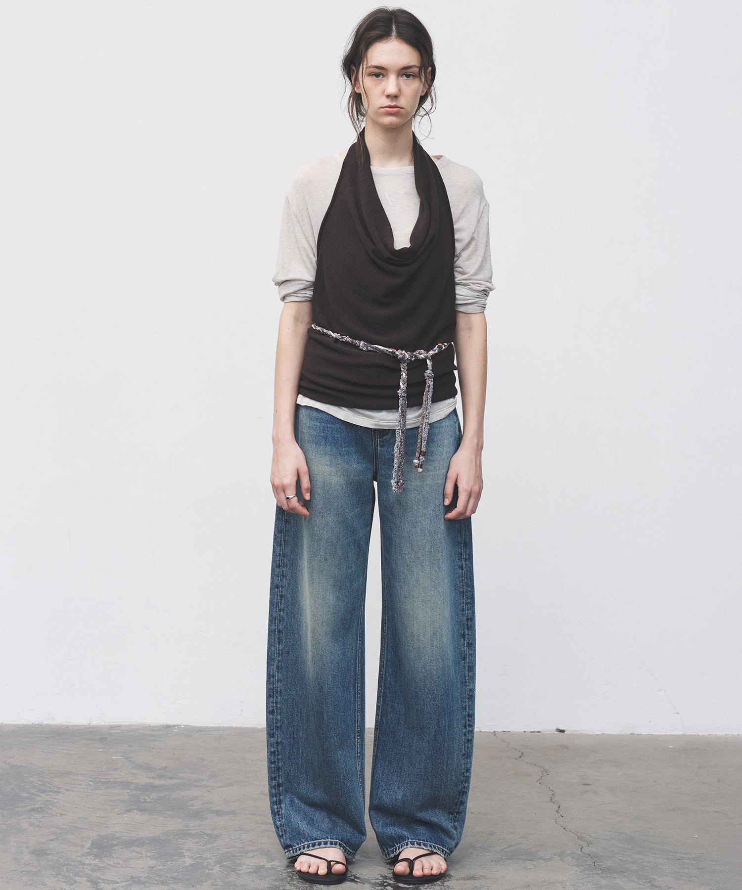 Mid-Rise Straight Wide-Leg Jeans