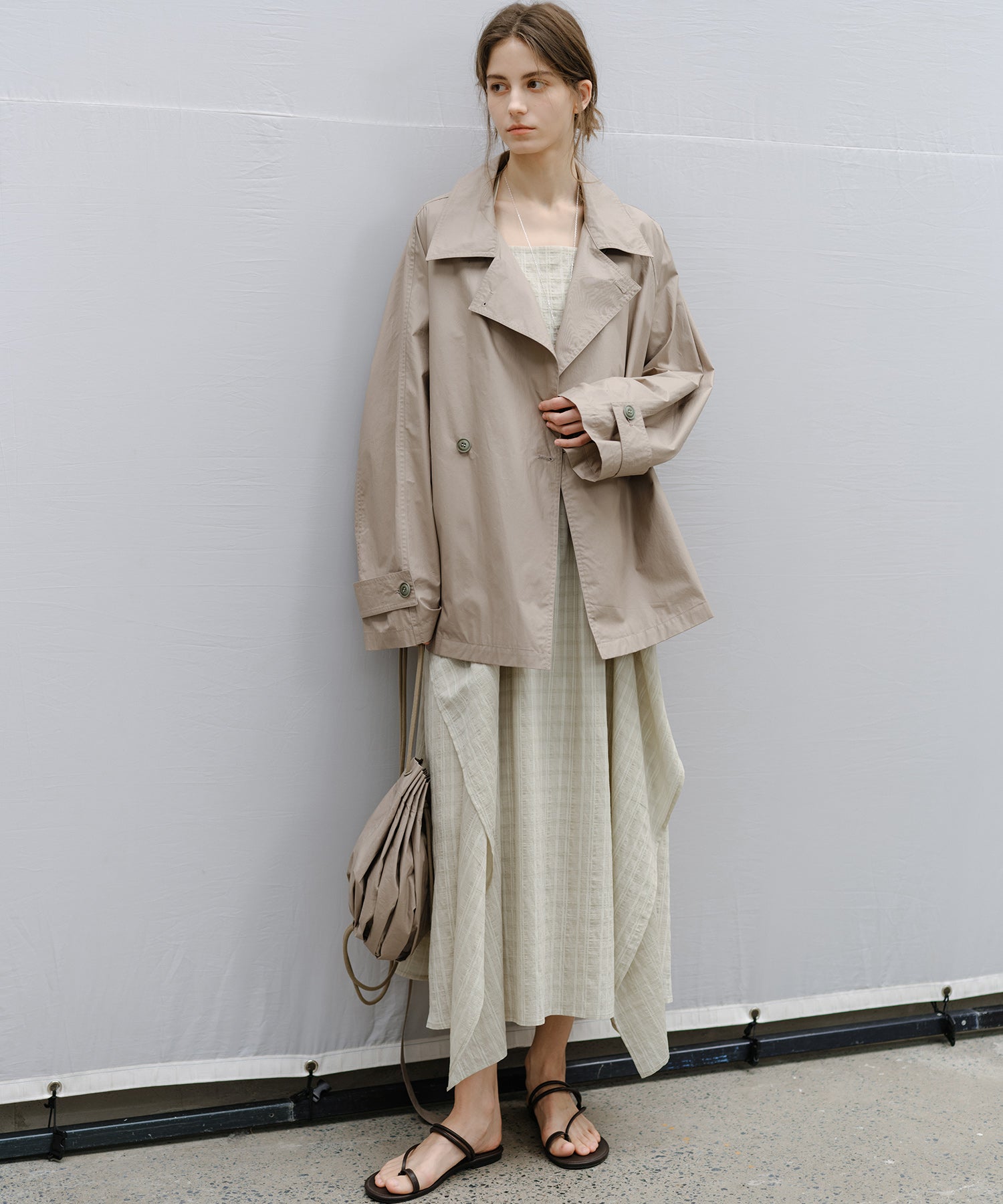 "Shipping from late February to early March" Drawstring Gathered Mini Shoulder Bag