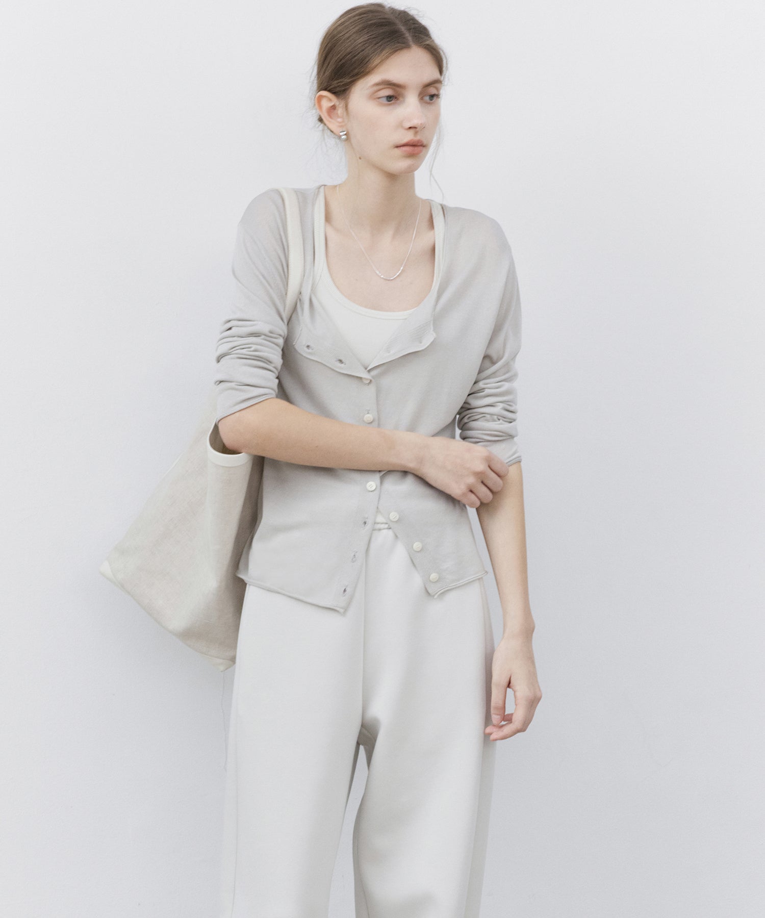 Stretch Ribbed U-Neck Tank Top