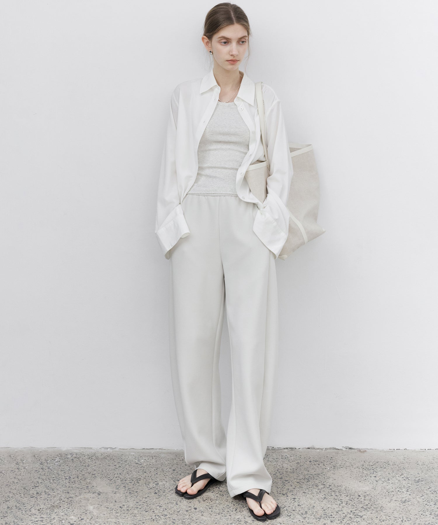 2-Way Asymmetric Button Long Sleeve Shirt