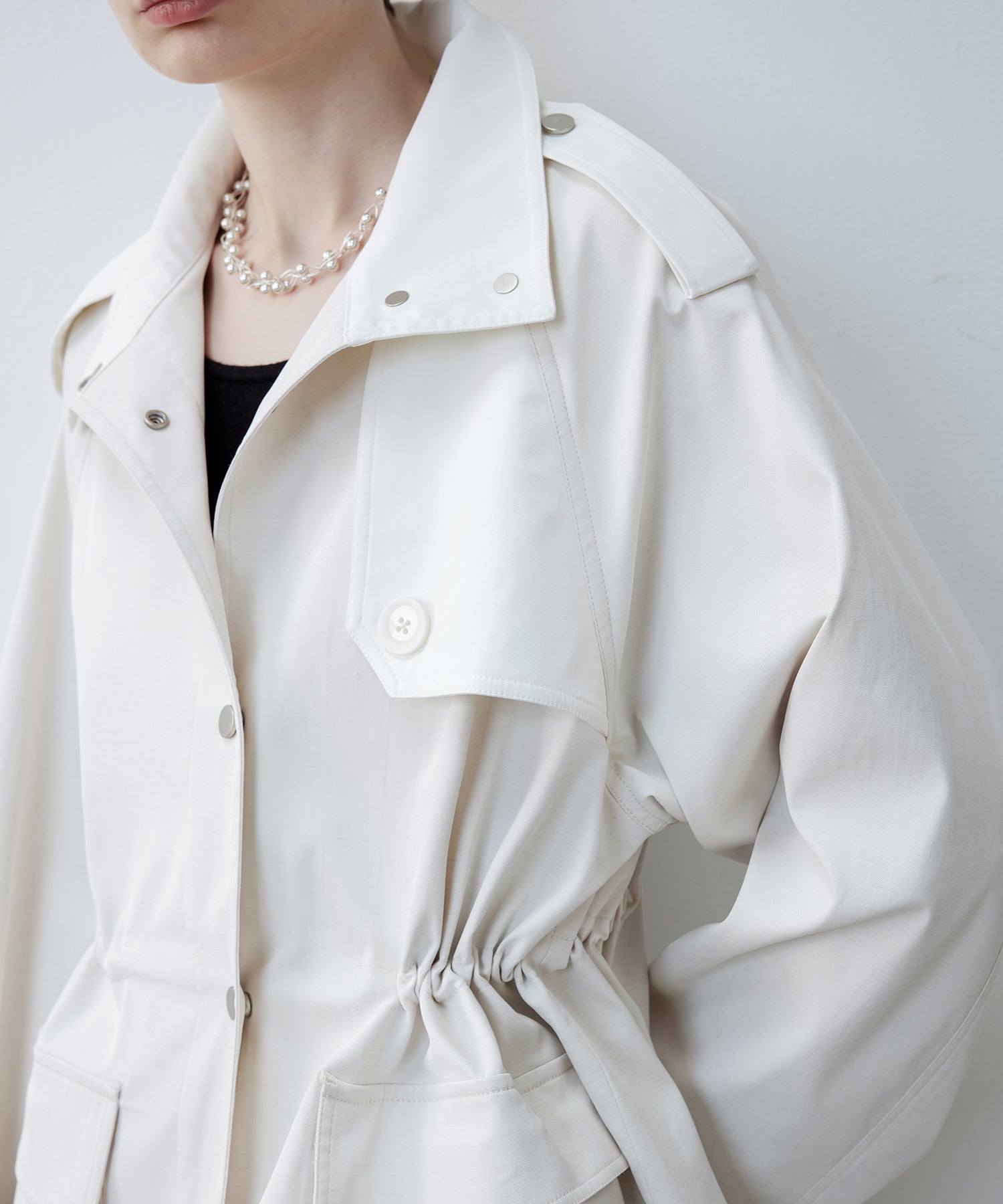 Stand Collar Utility Jacket