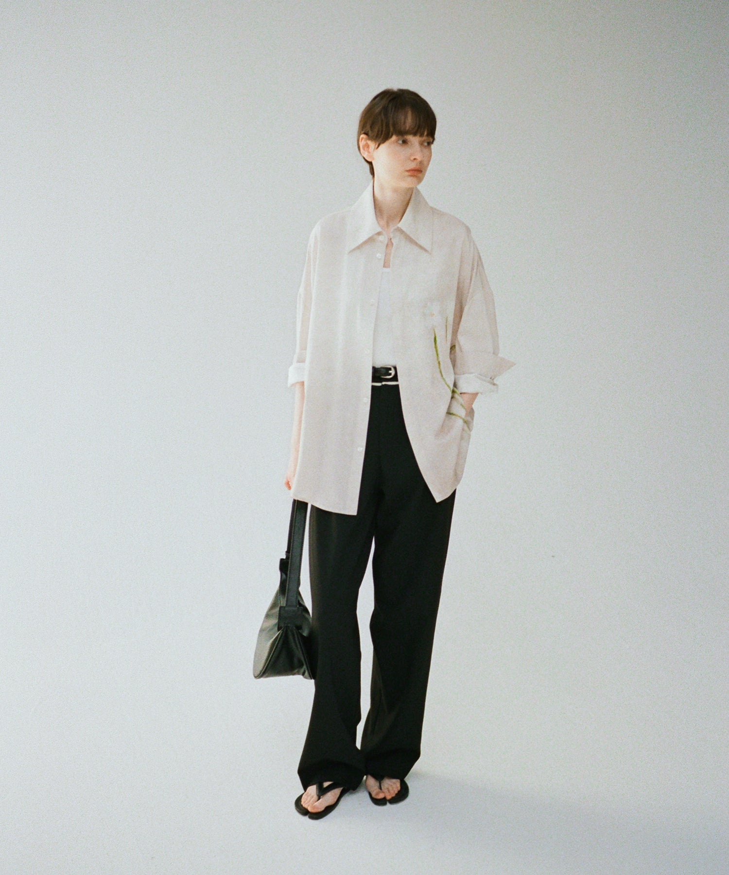 Floral Print Oversized Shirt