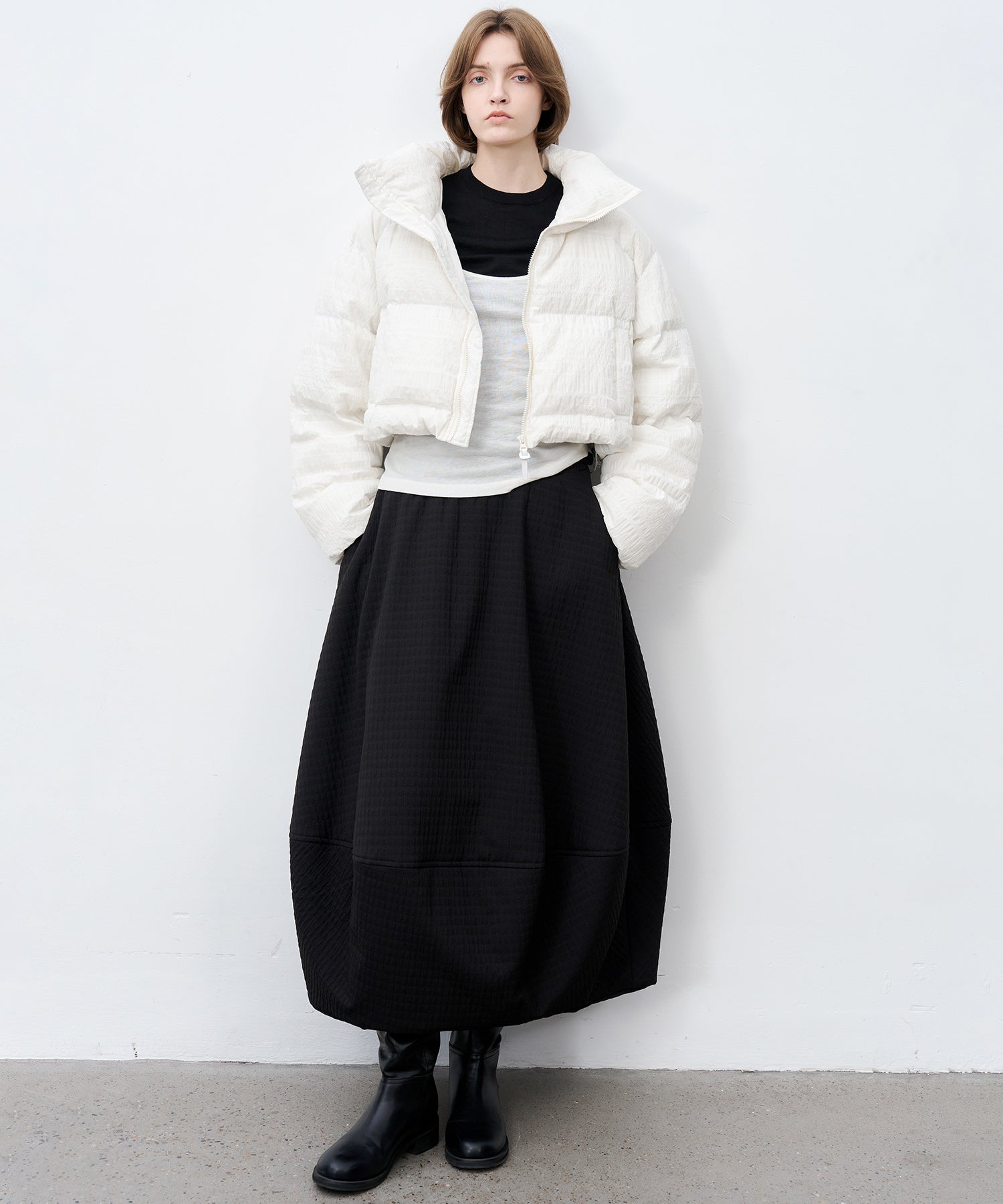 Textured Lightweight Down Jacket