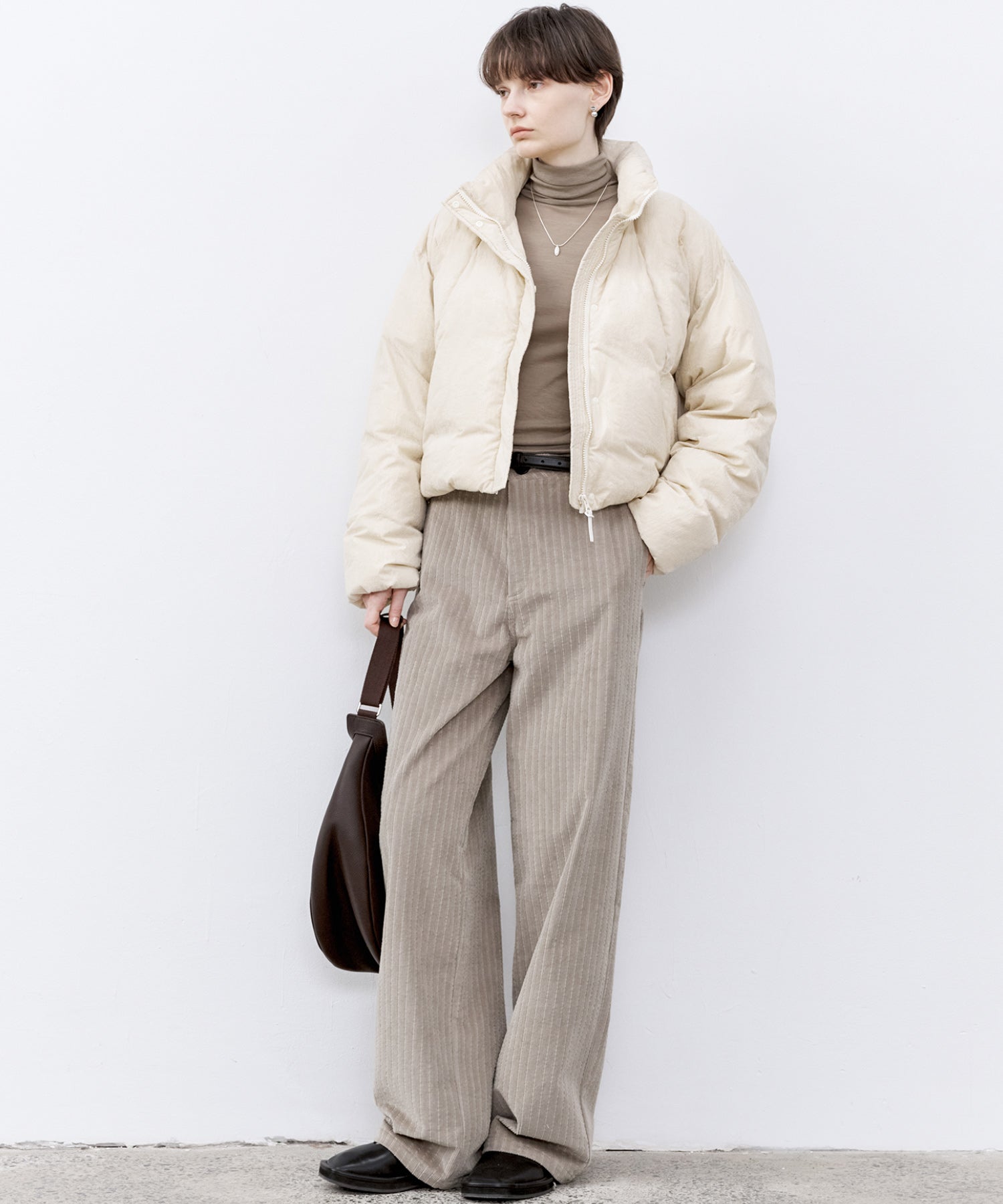 Flocked Finish Down Jacket