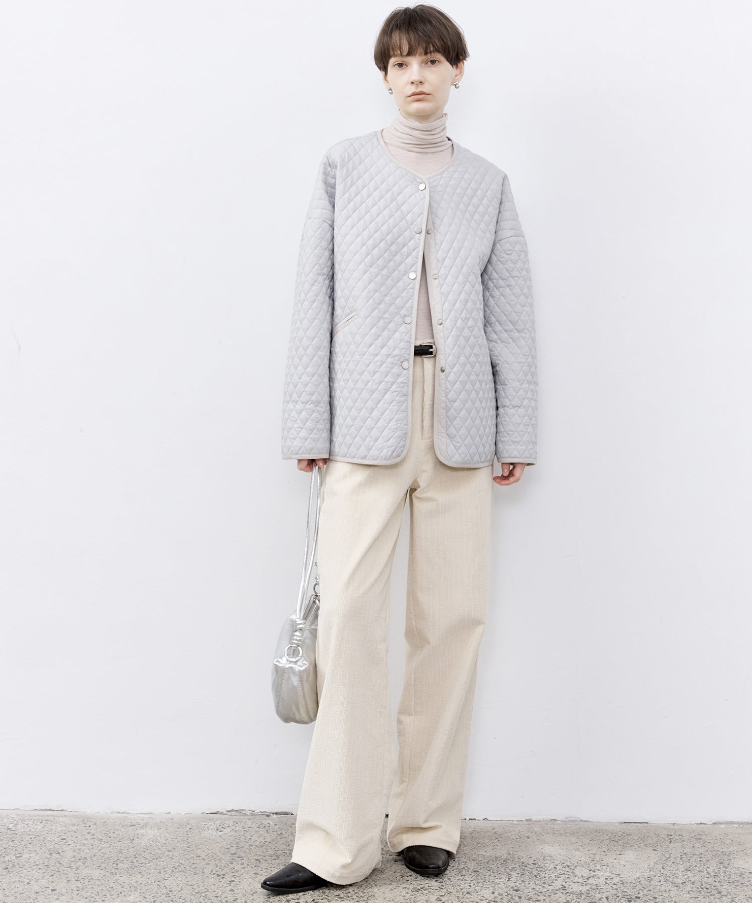 Multi-Stripe Straight Narrow Corduroy Pants