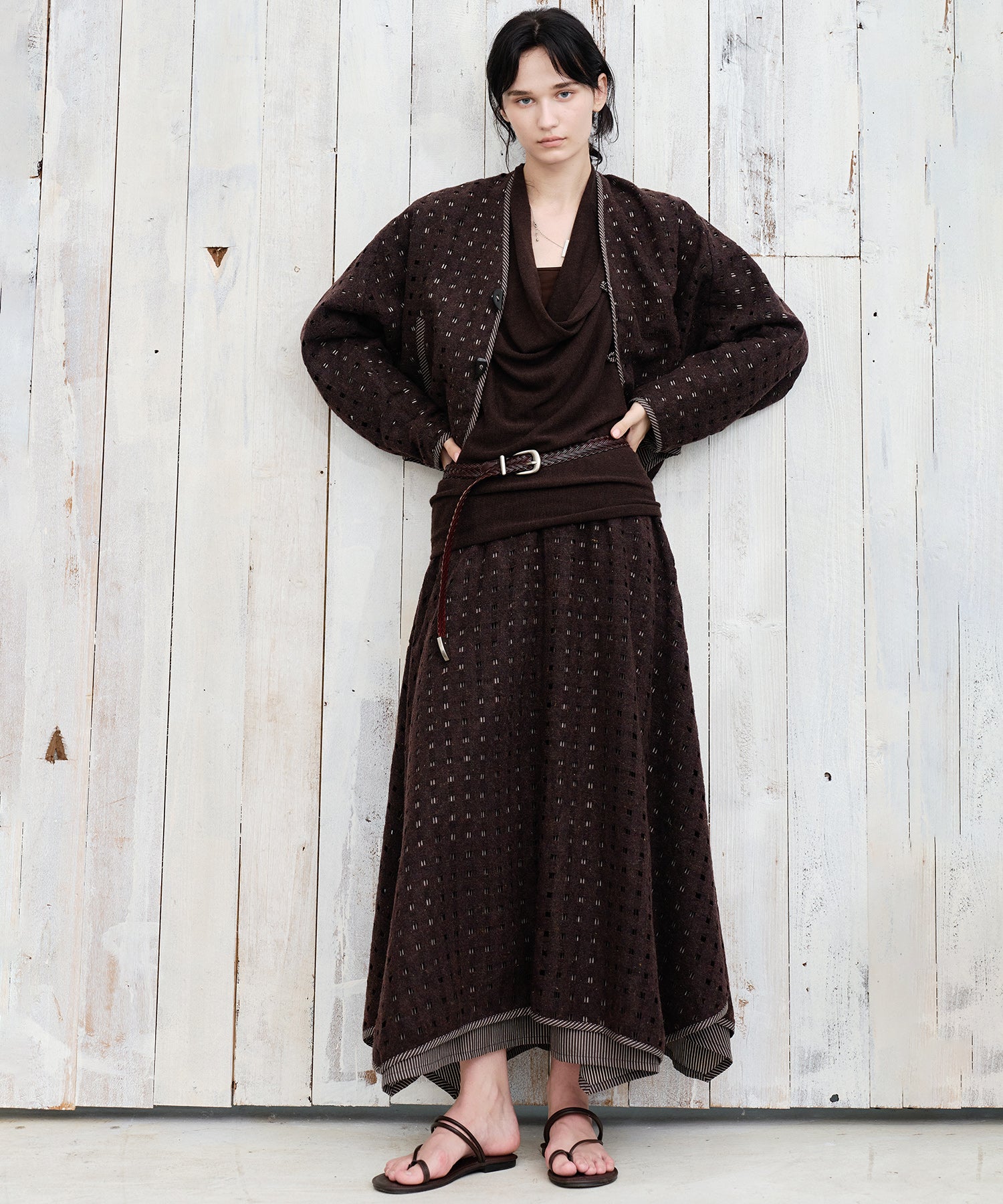Layered Cut-Out Jacket