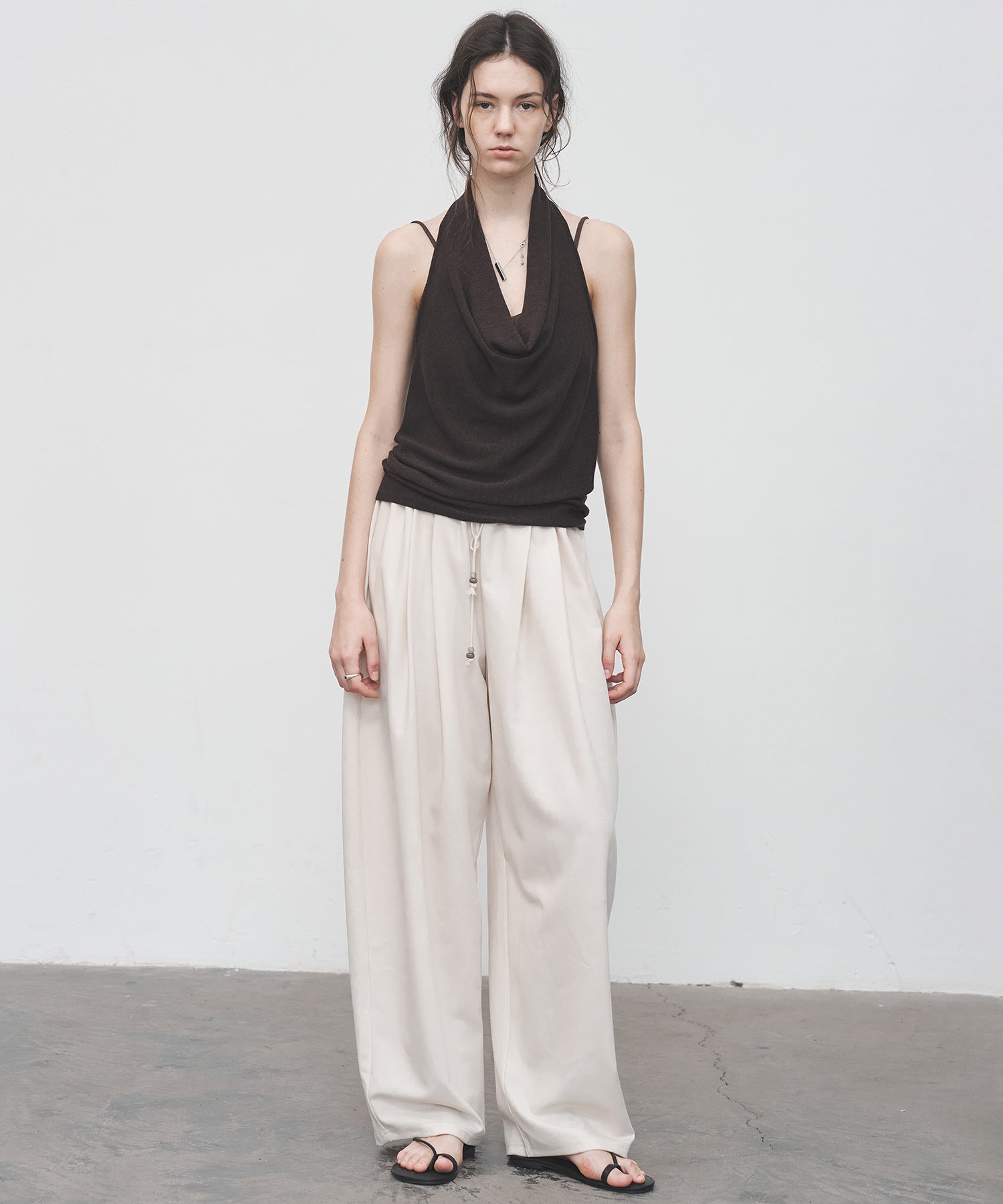 Drape Neck Halter Top