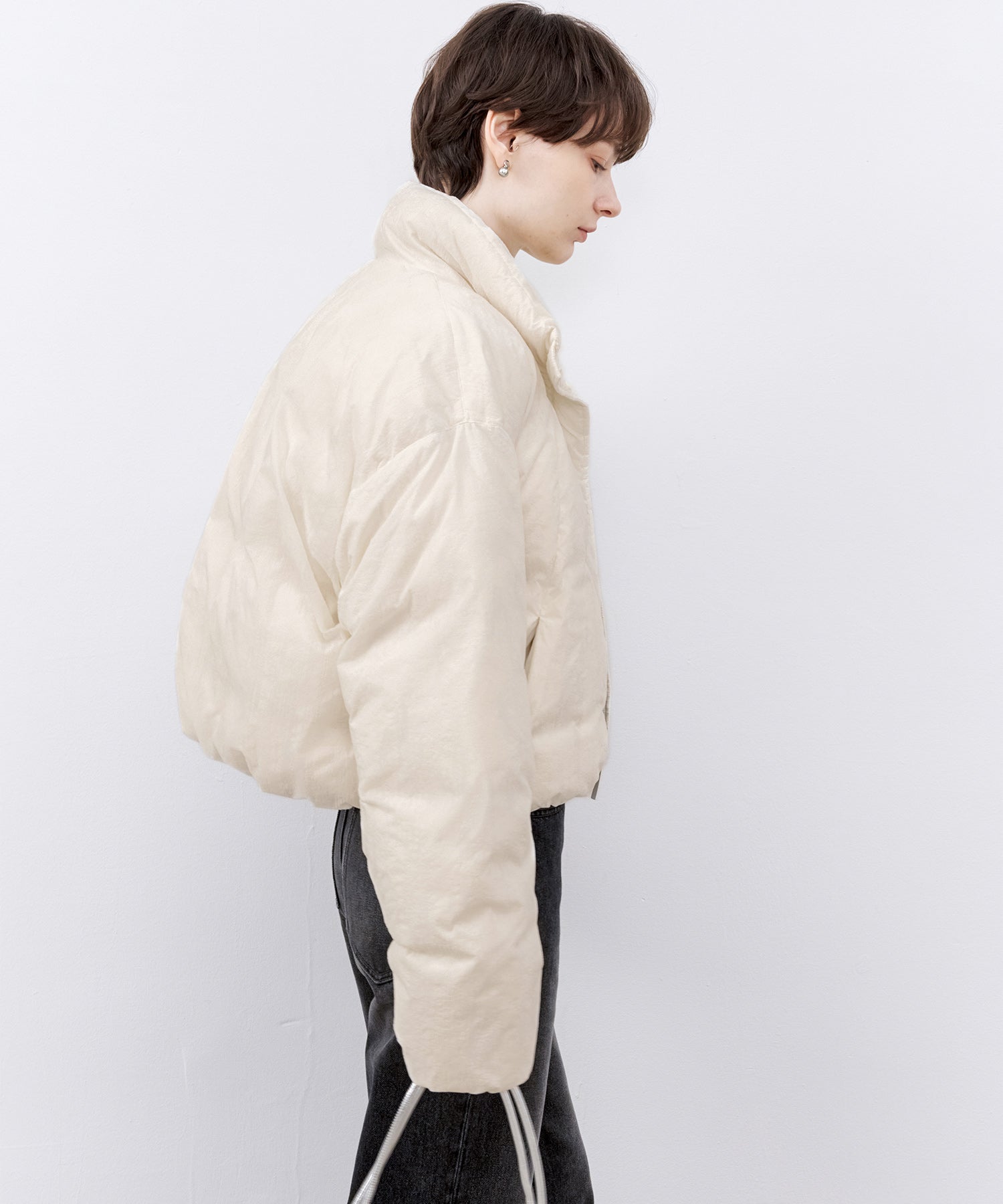 Flocked Finish Down Jacket