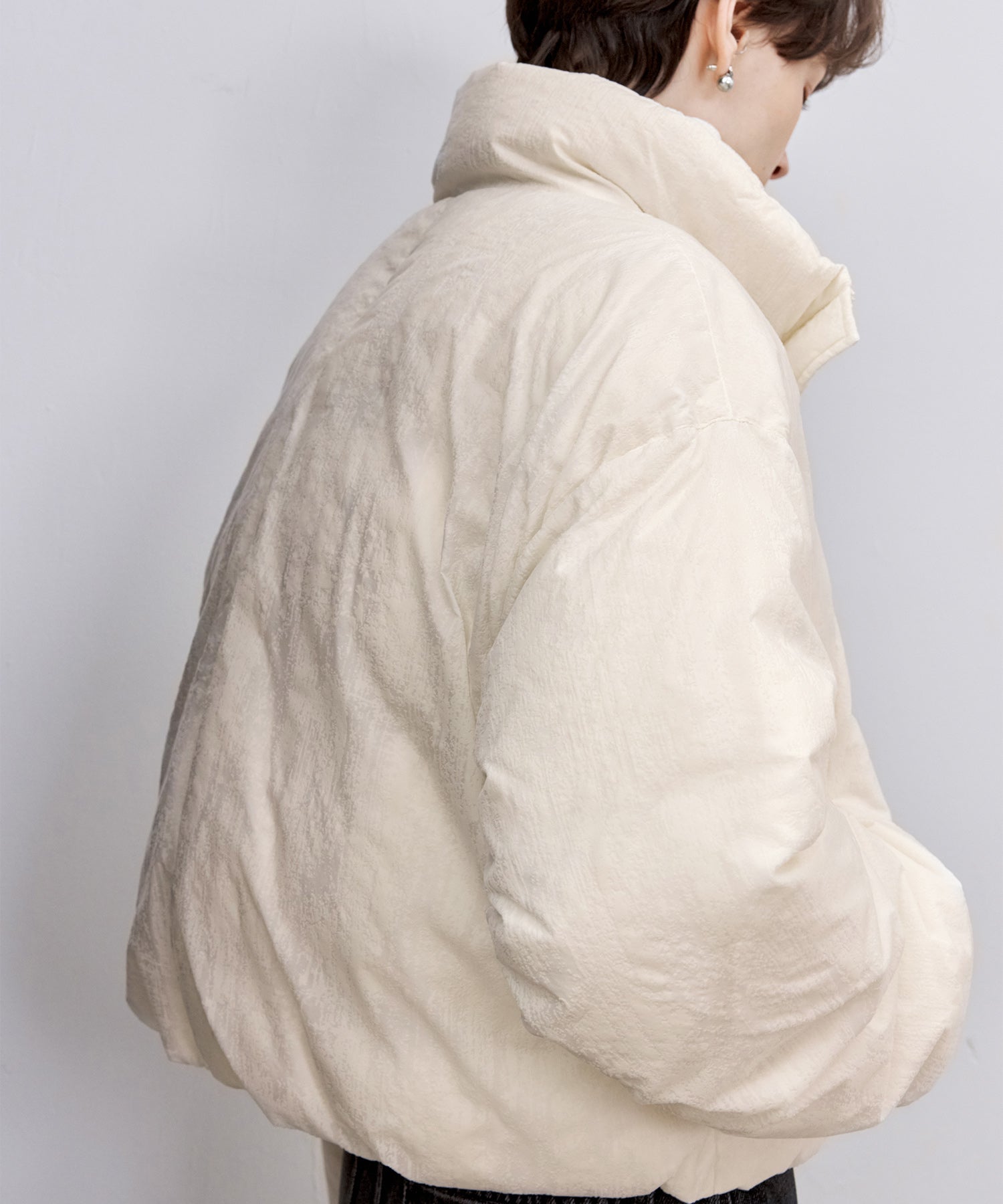 Flocked Finish Down Jacket