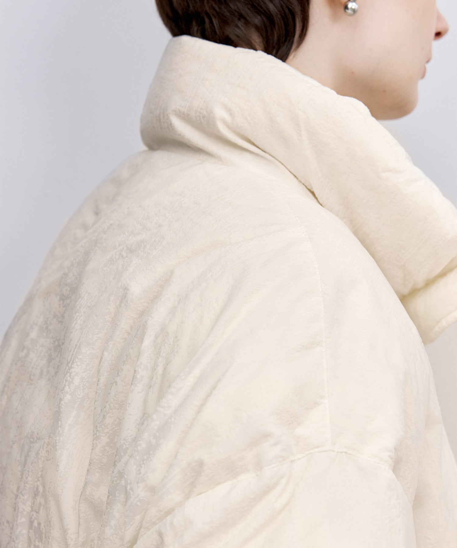 Flocked Finish Down Jacket