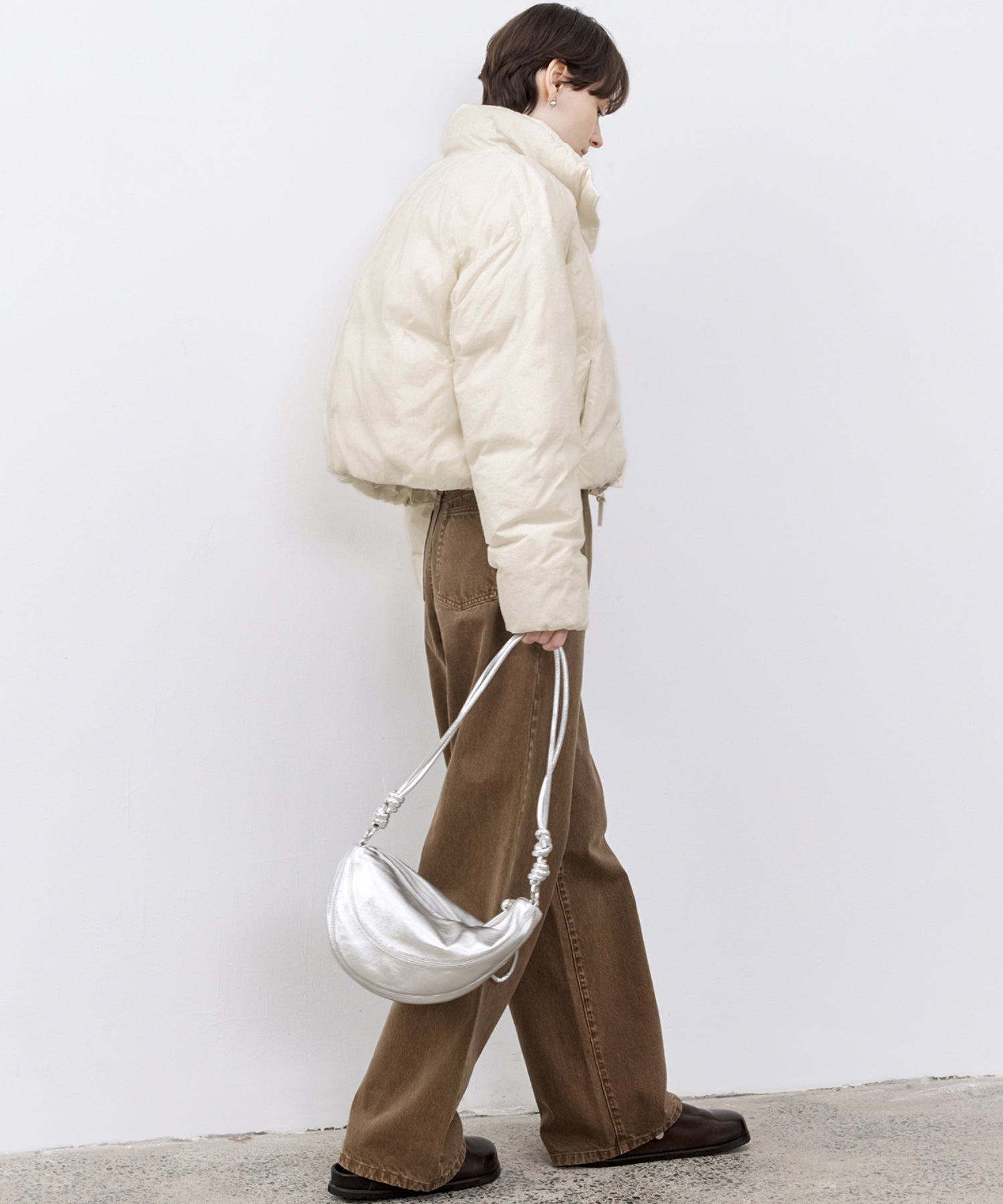 Flocked Finish Down Jacket