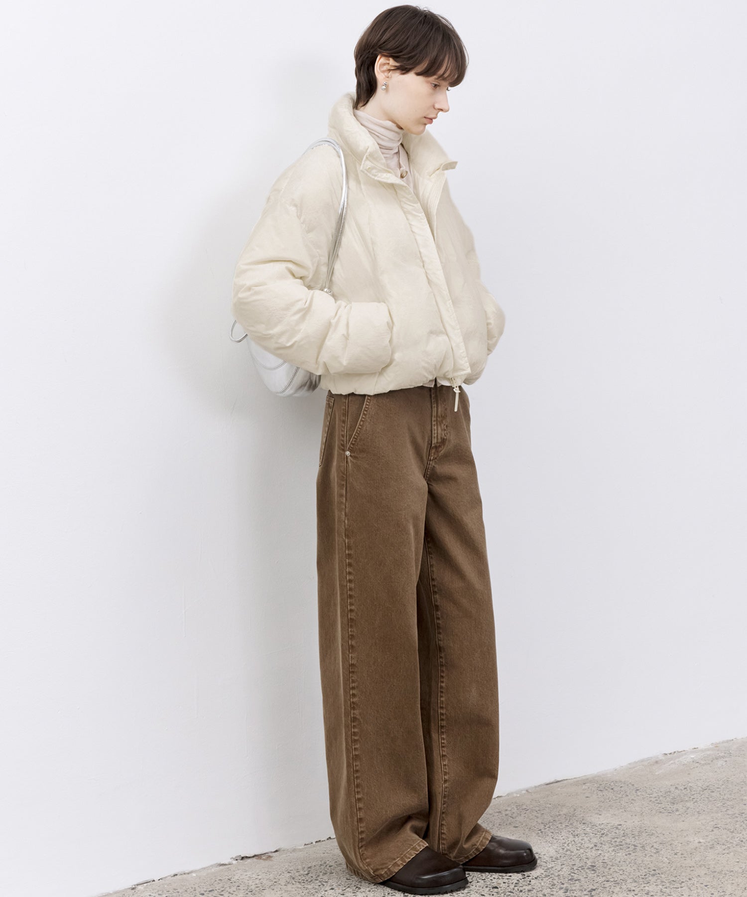 Flocked Finish Down Jacket