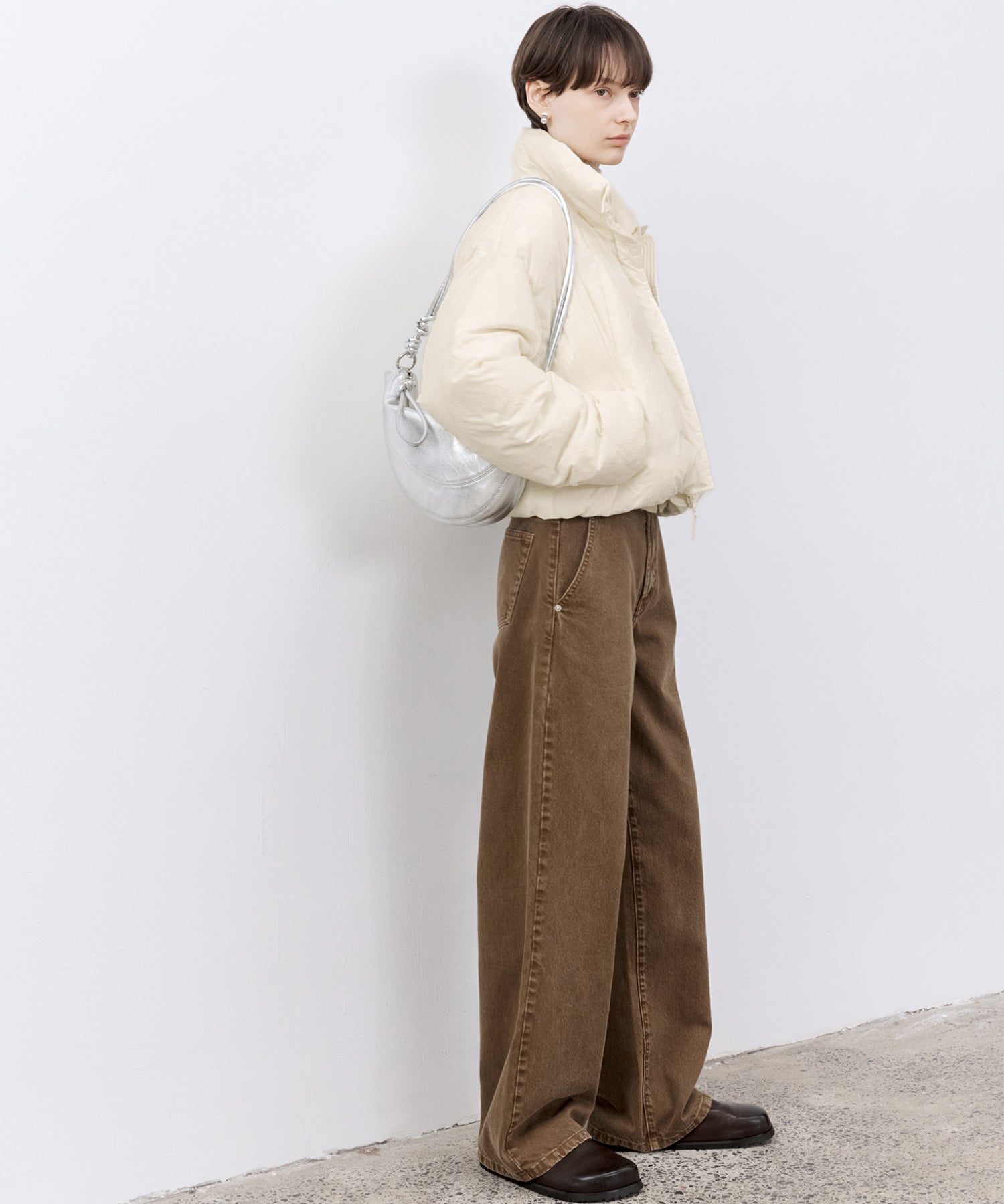 Flocked Finish Down Jacket