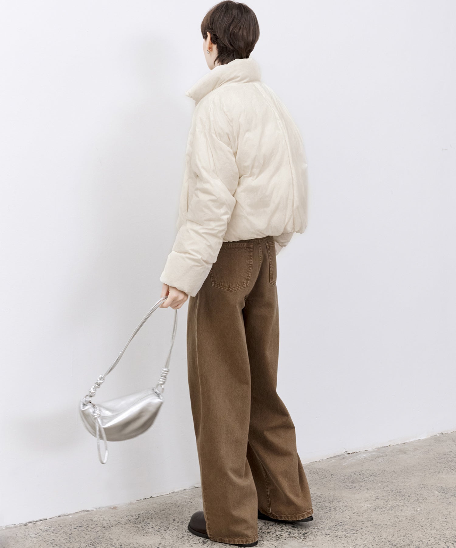 Flocked Finish Down Jacket