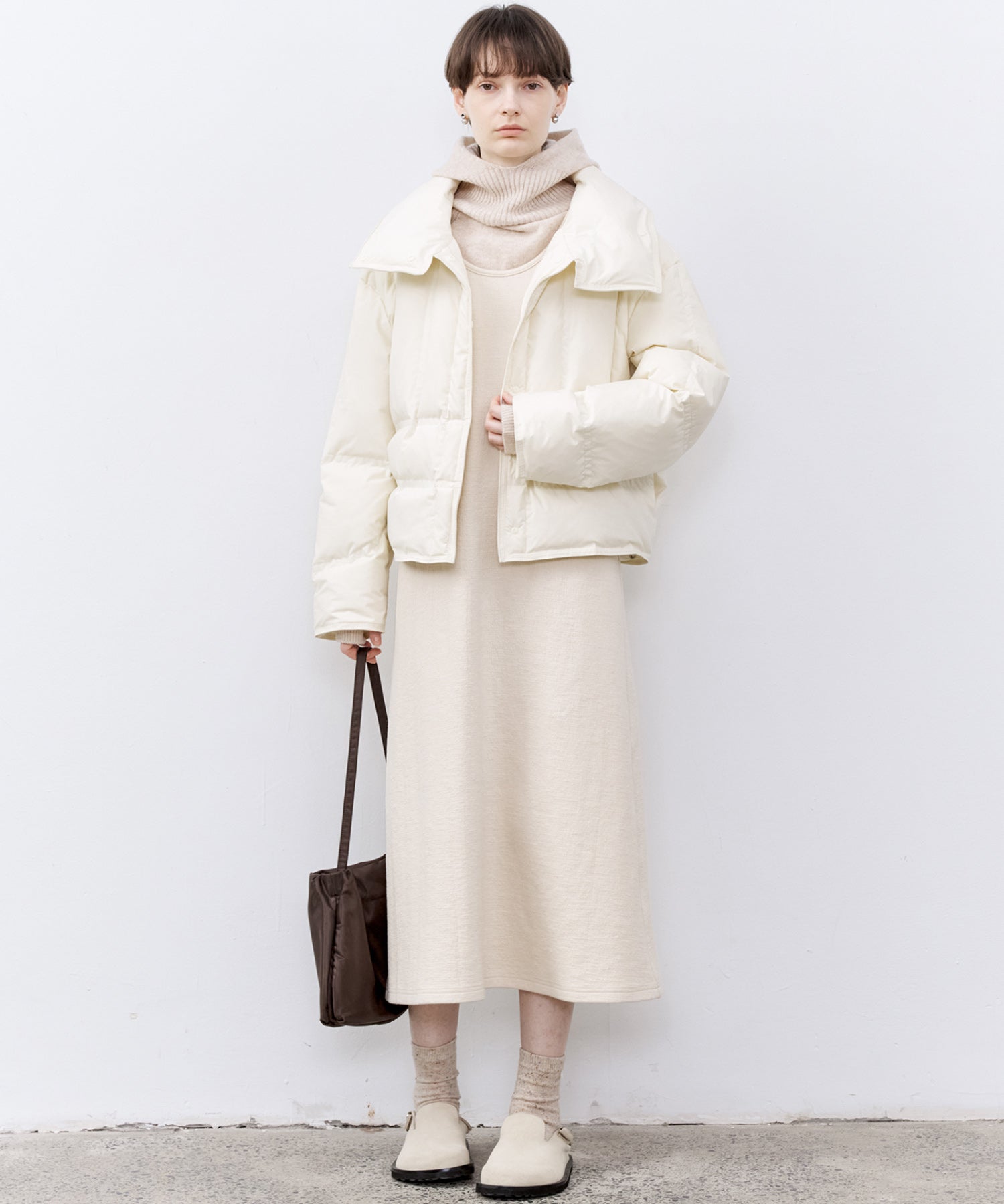 Textured Tencel Wool Sleeveless Dress