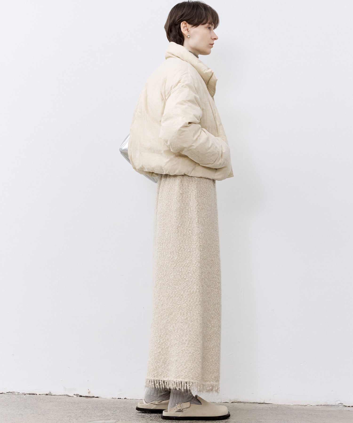 Flocked Finish Down Jacket