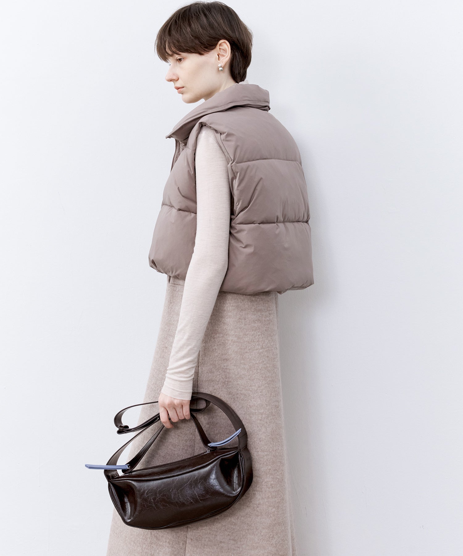 Wool-Blend Belted Jumper Dress