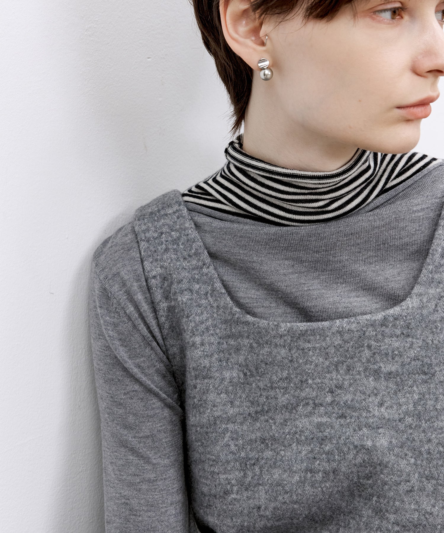 Wool-Blend Belted Jumper Dress