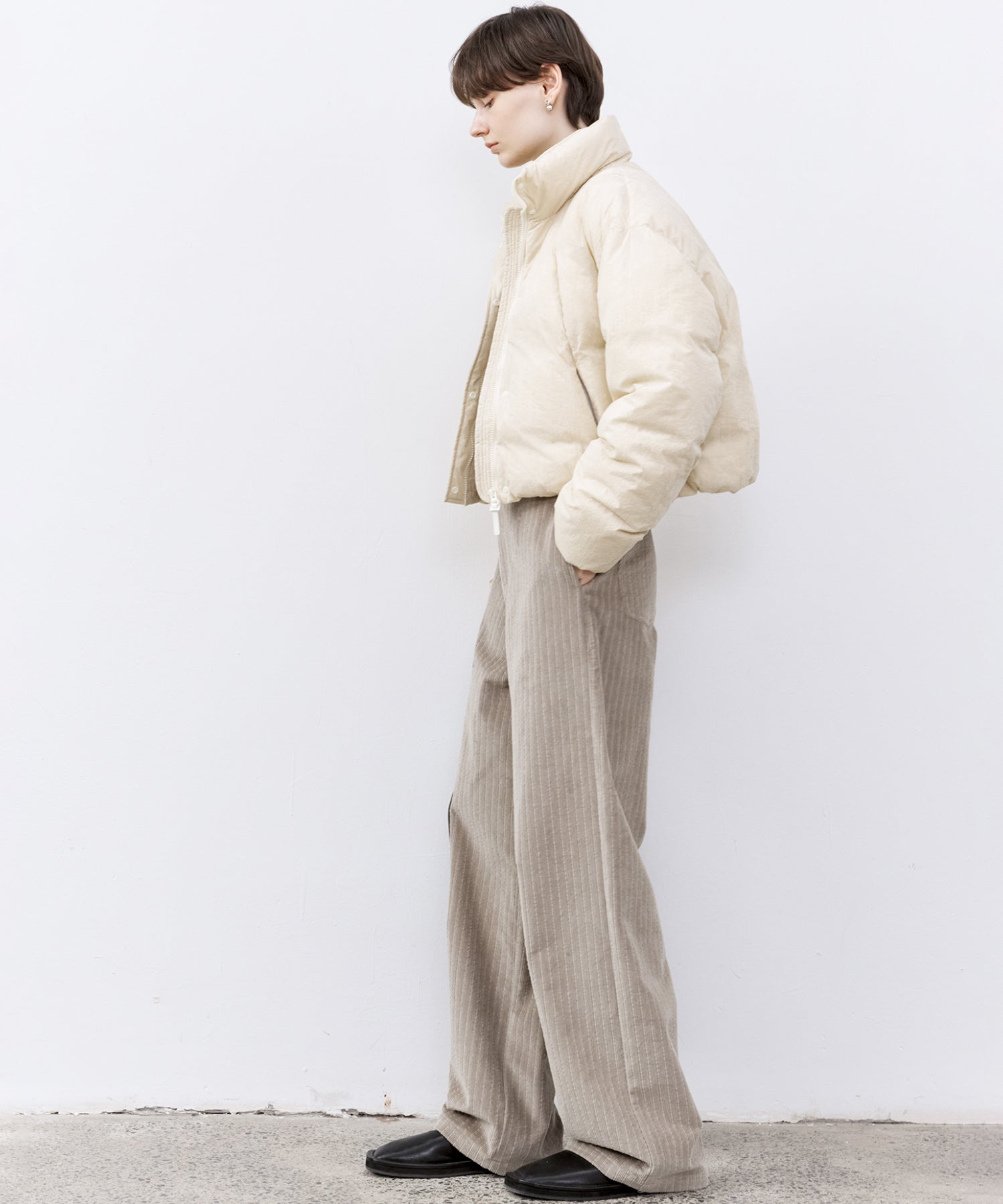 Flocked Finish Down Jacket