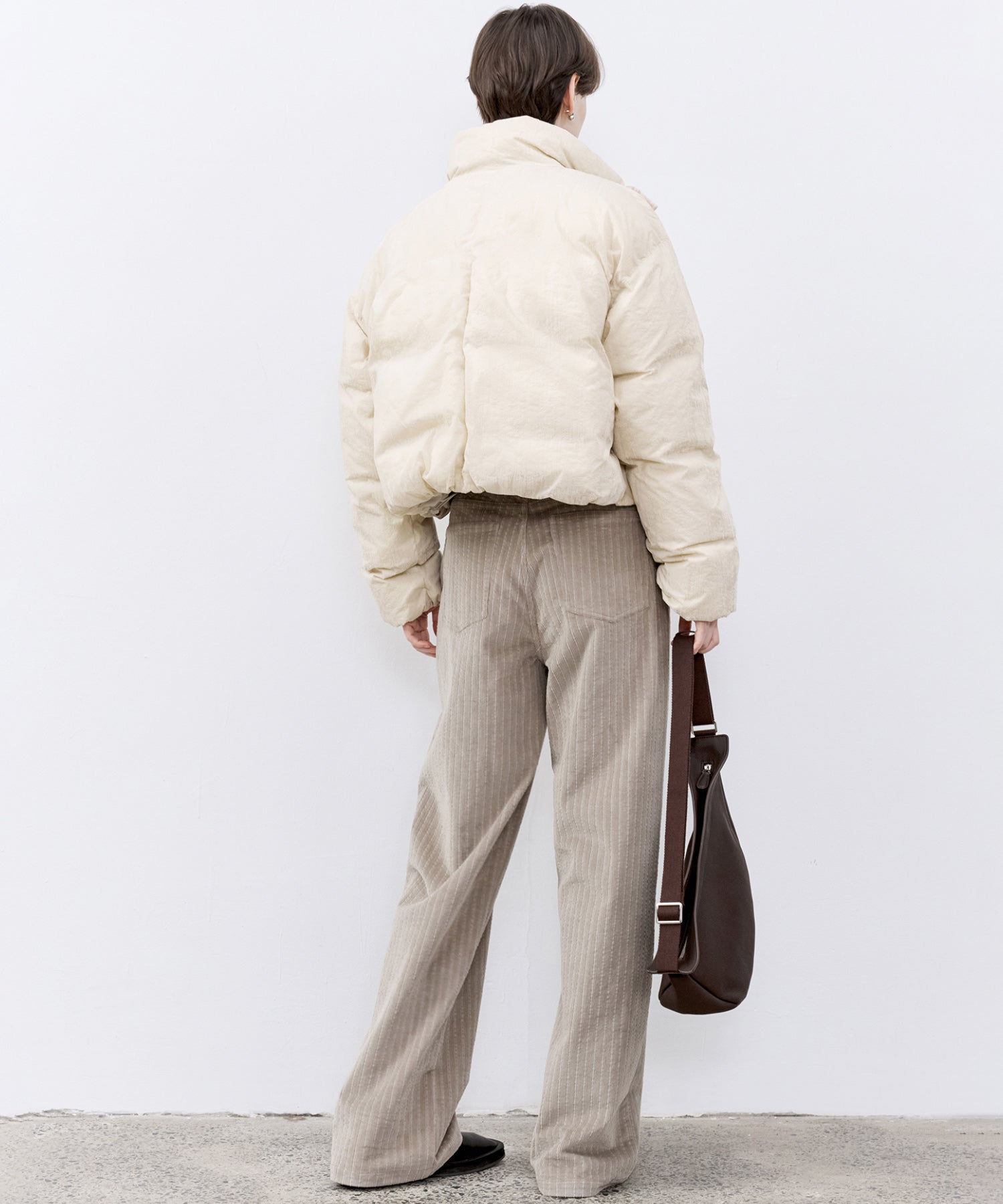 Flocked Finish Down Jacket