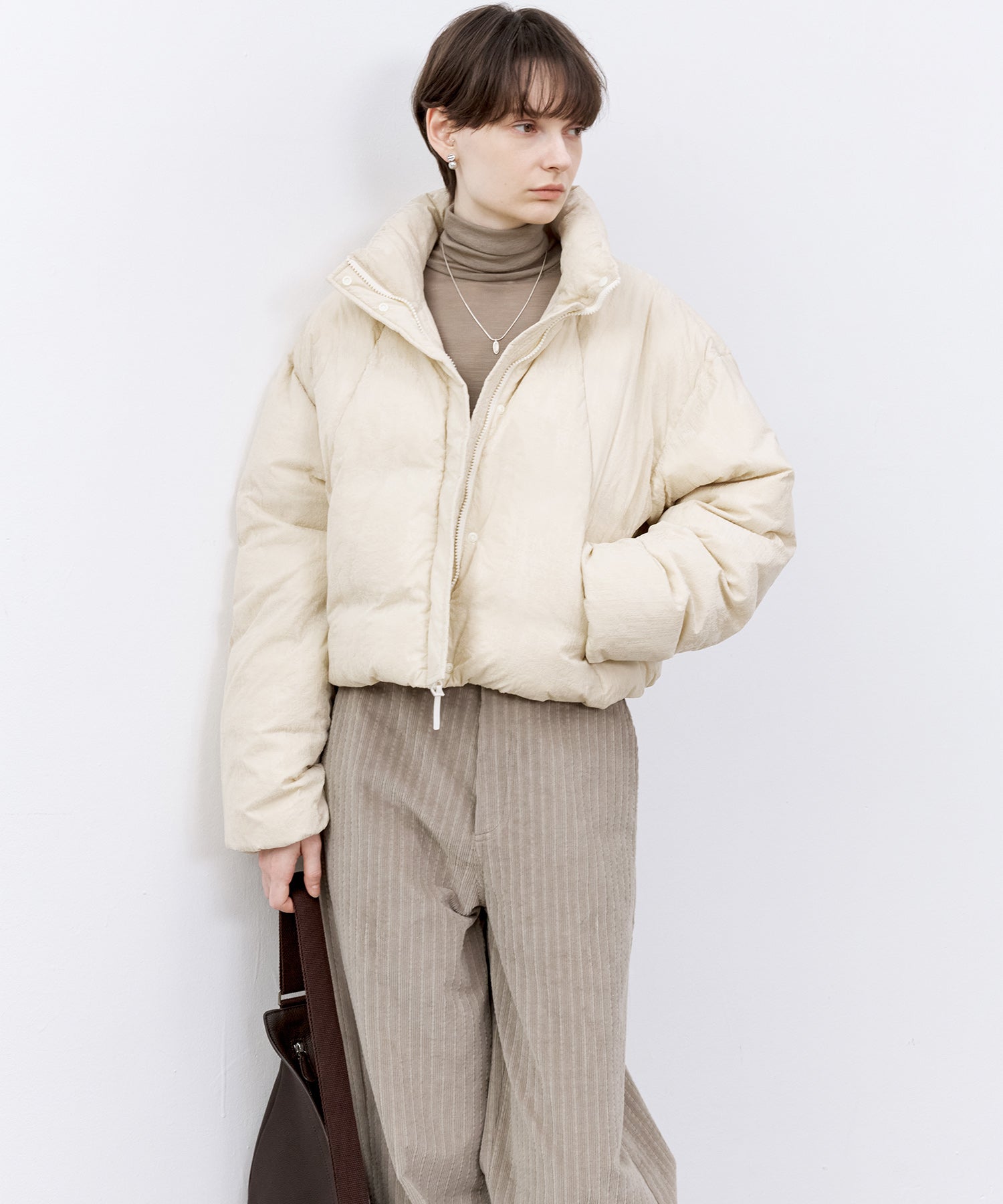 Flocked Finish Down Jacket