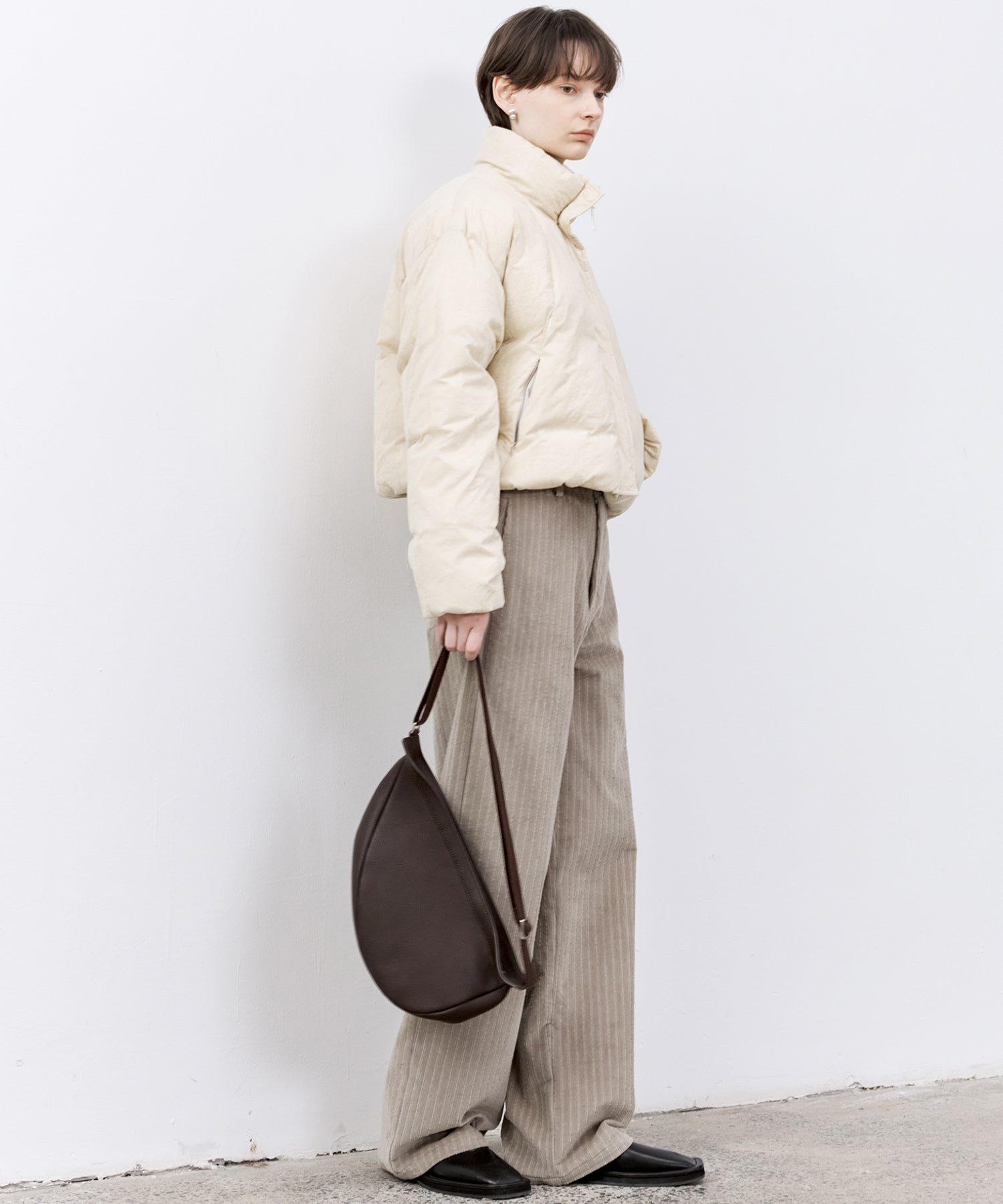 Flocked Finish Down Jacket