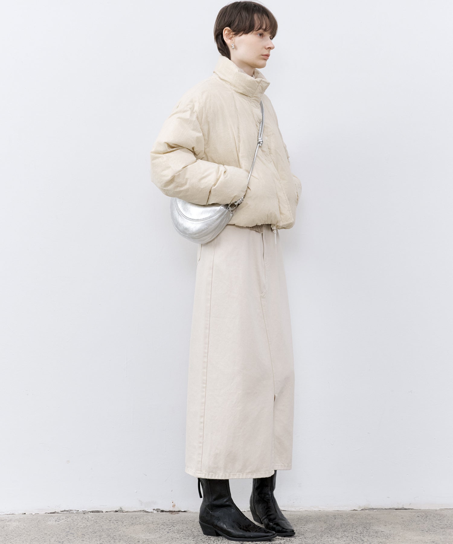 Flocked Finish Down Jacket