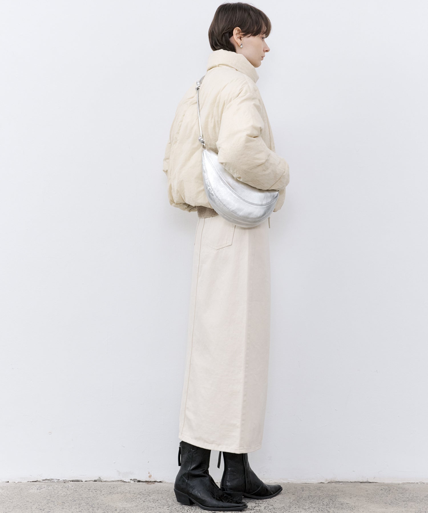 Flocked Finish Down Jacket