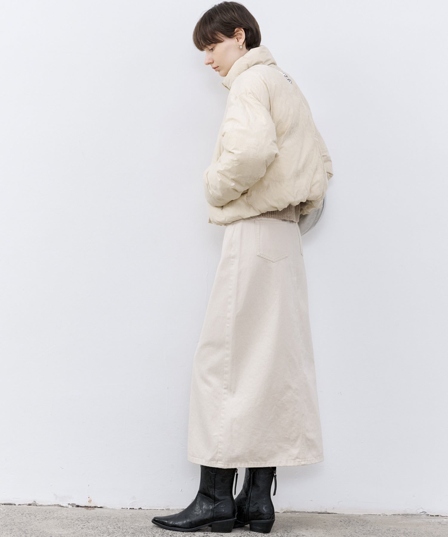 Flocked Finish Down Jacket