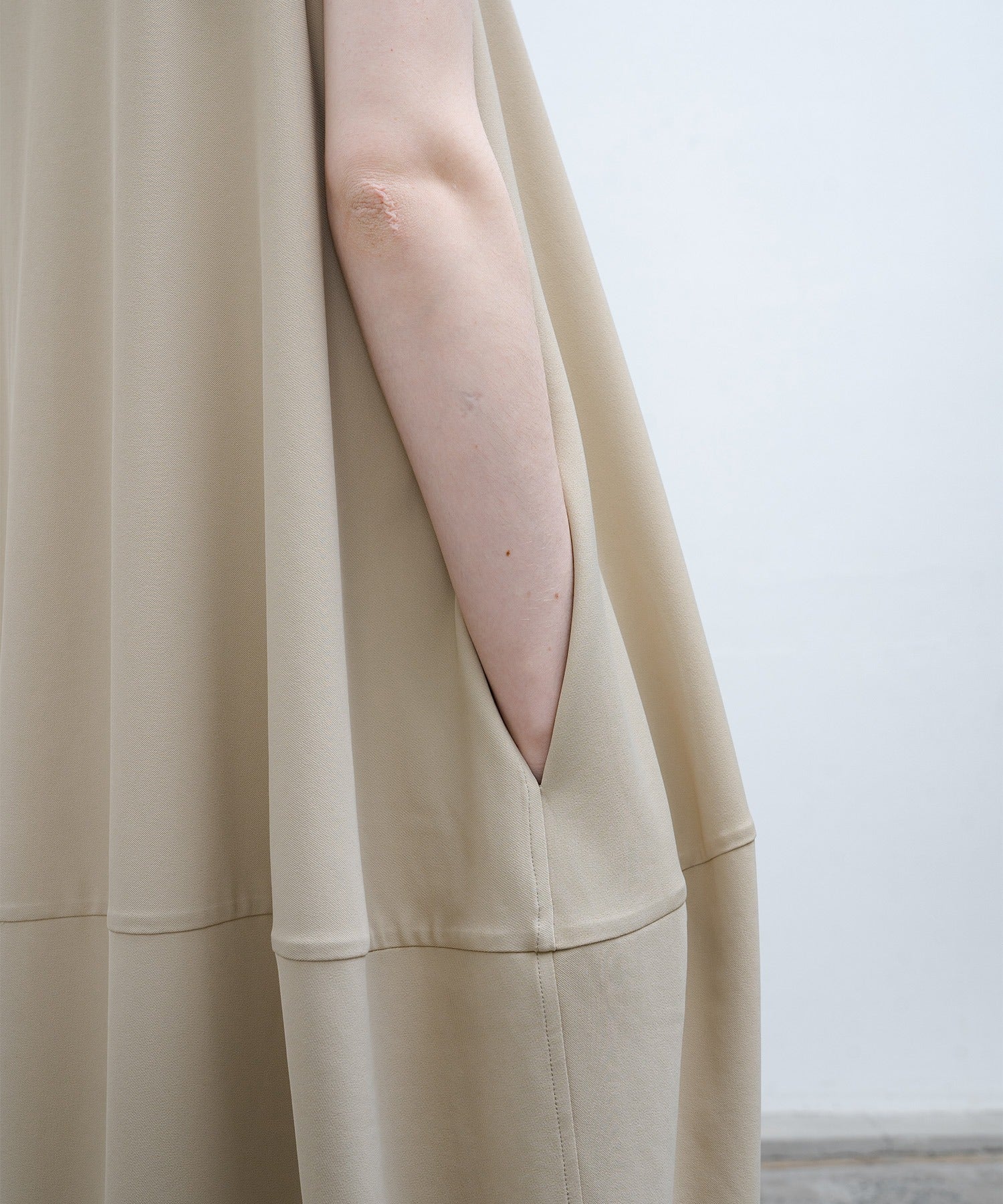 balloon skirt cami dress